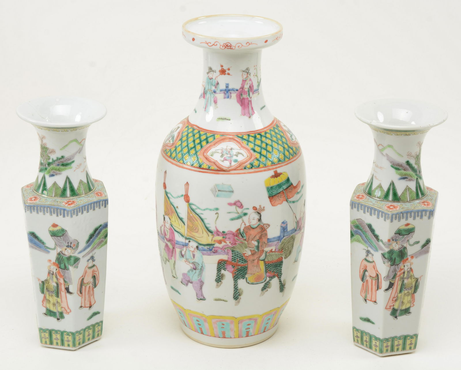Chinese Porcelain Vases. Includes pair of Famille verte (1 of 9)