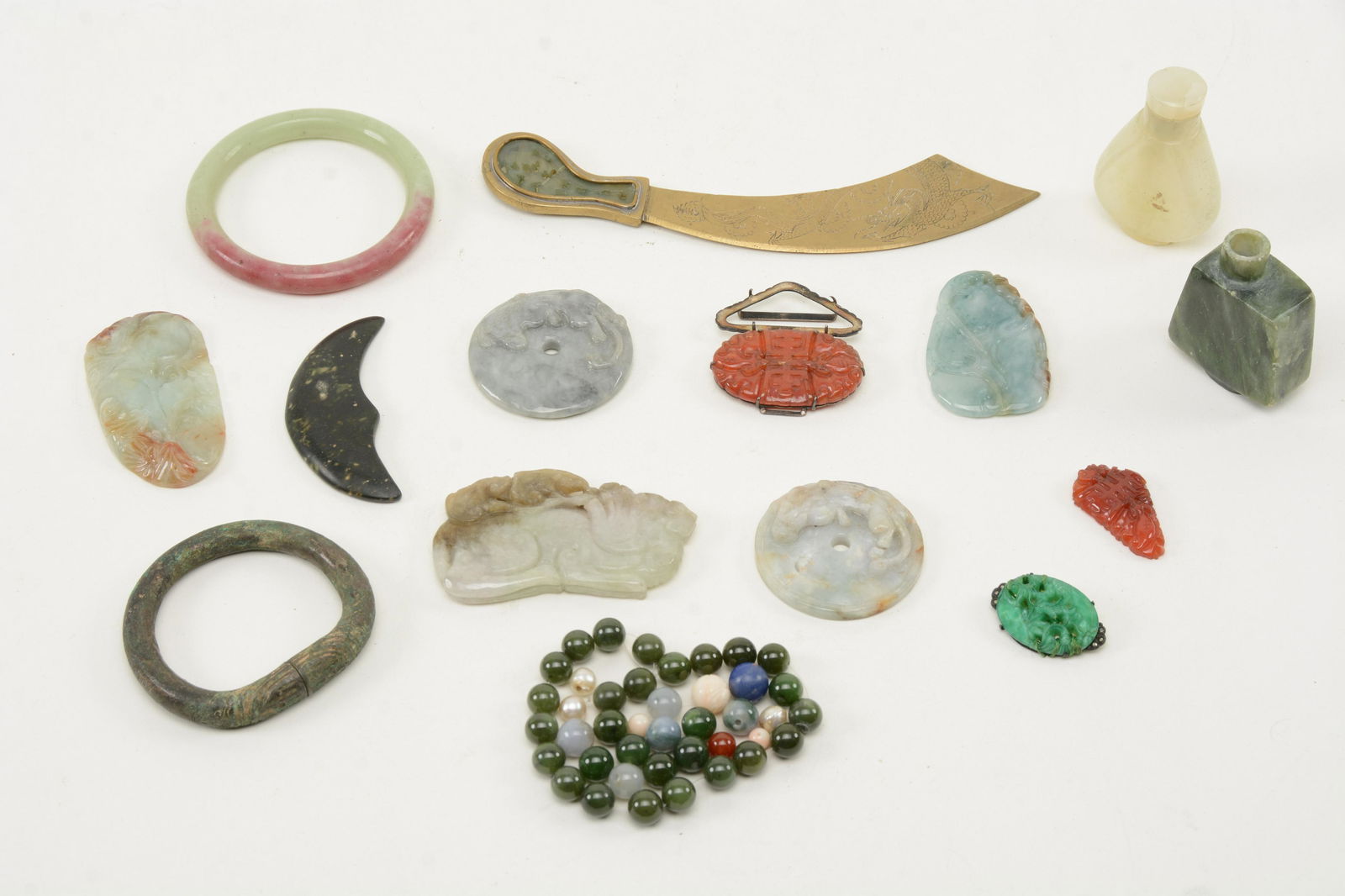 Chinese Jade Carvings, Discs, Snuff Bottles and More (1 of 12)