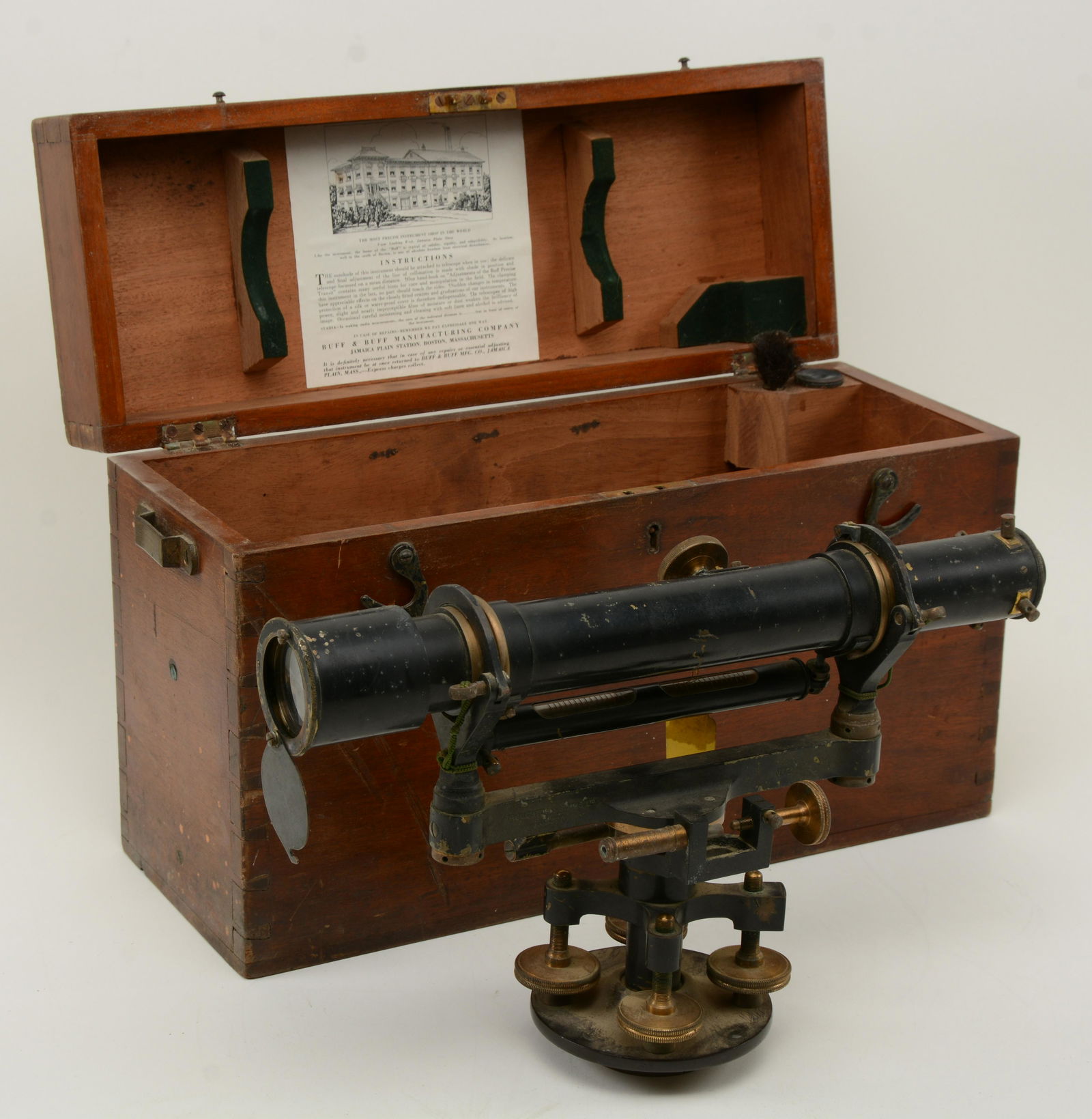 Cast Surveyor's Transit and Tripod. The transit (1 of 9)