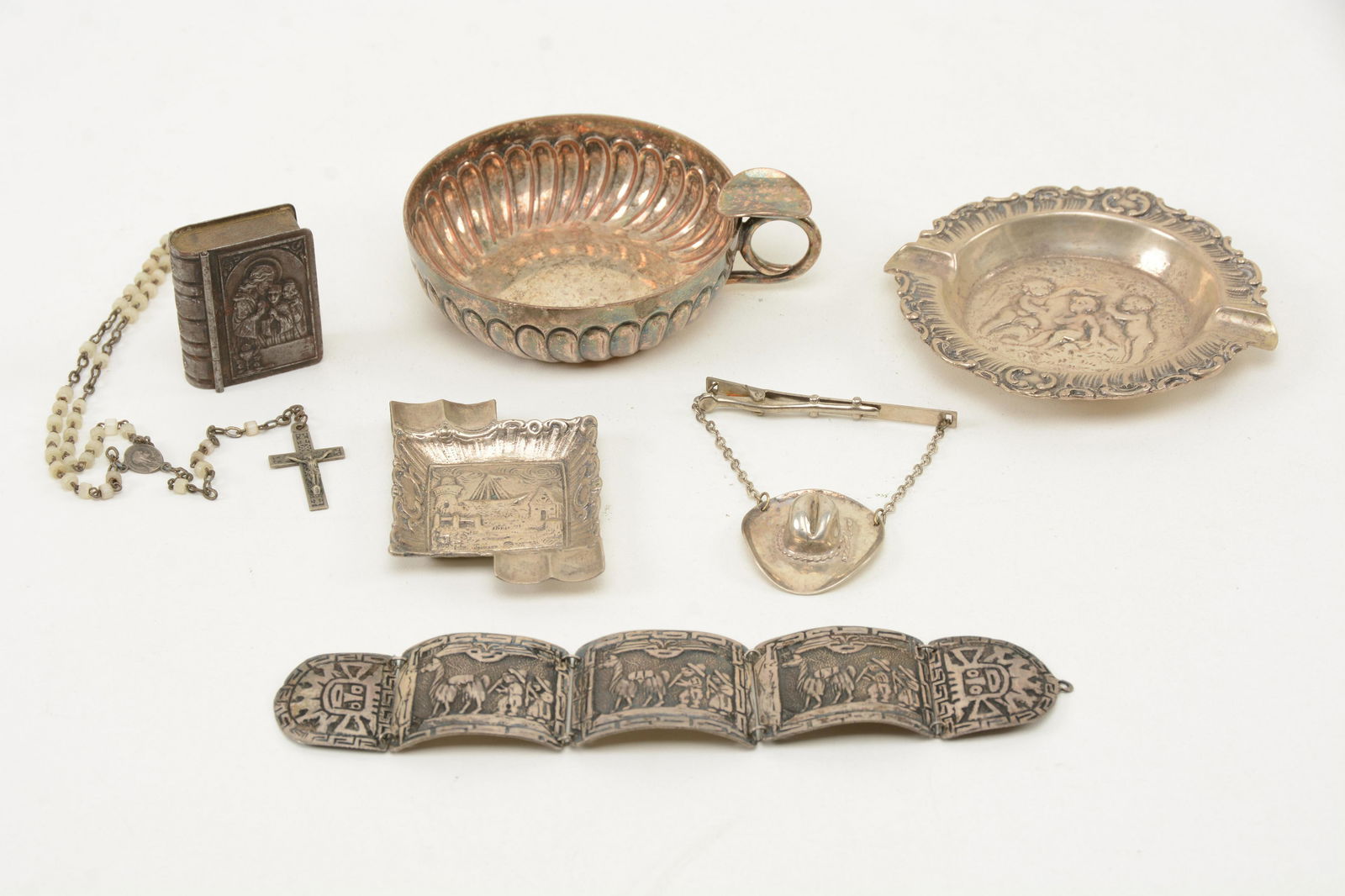 Assorted Silver and Metal Items. Lot of [7] pieces (1 of 8)