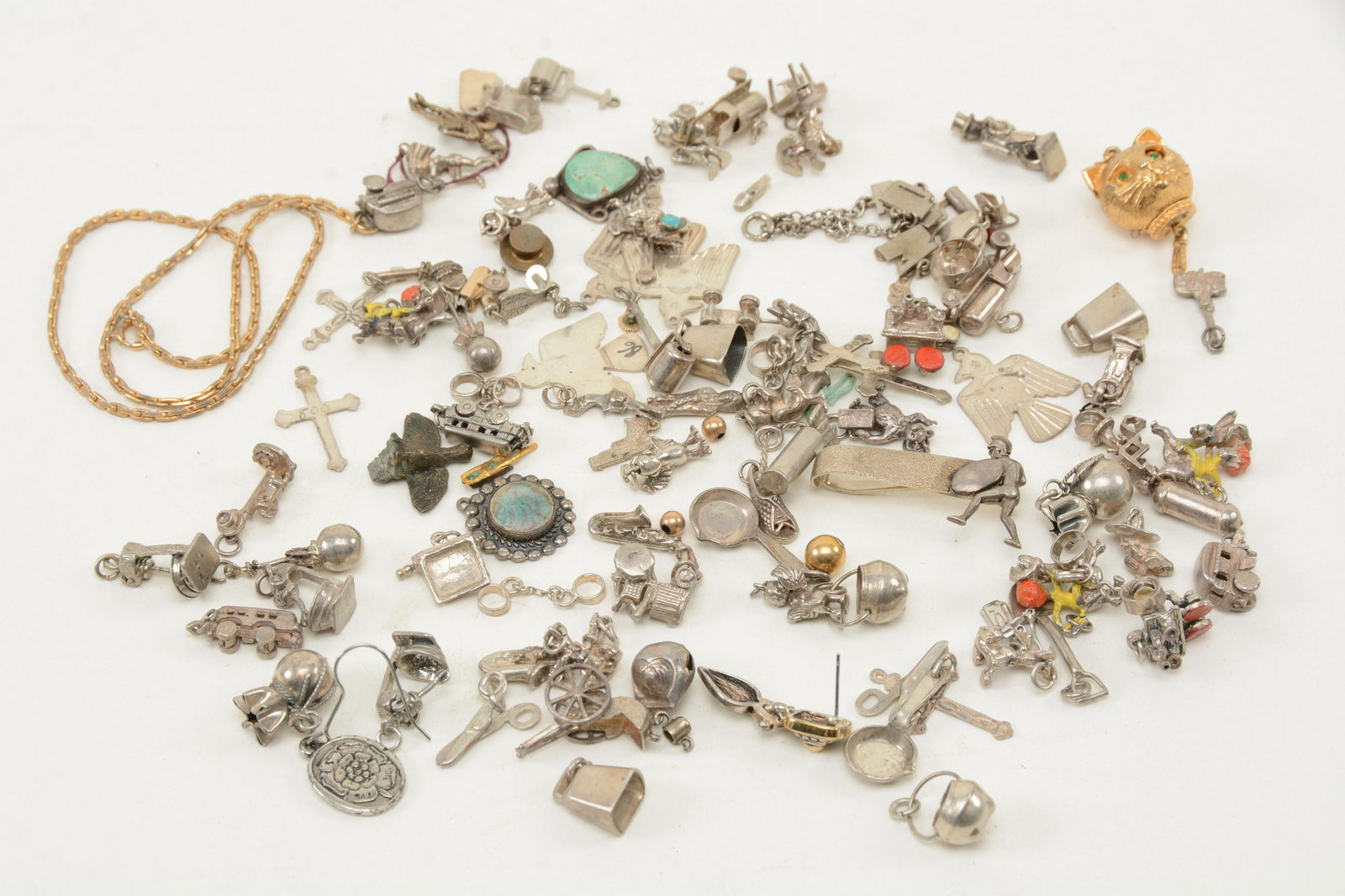 Large Collection of Silver and Fashion Jewelry Charms. (1 of 6)