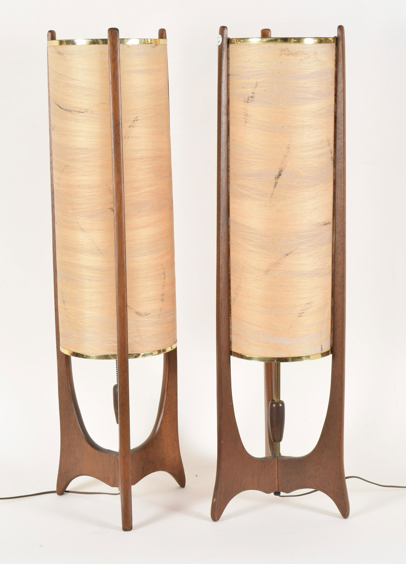 Pair of Mid-Century Modern table lamps, likely Pearsall (1 of 7)