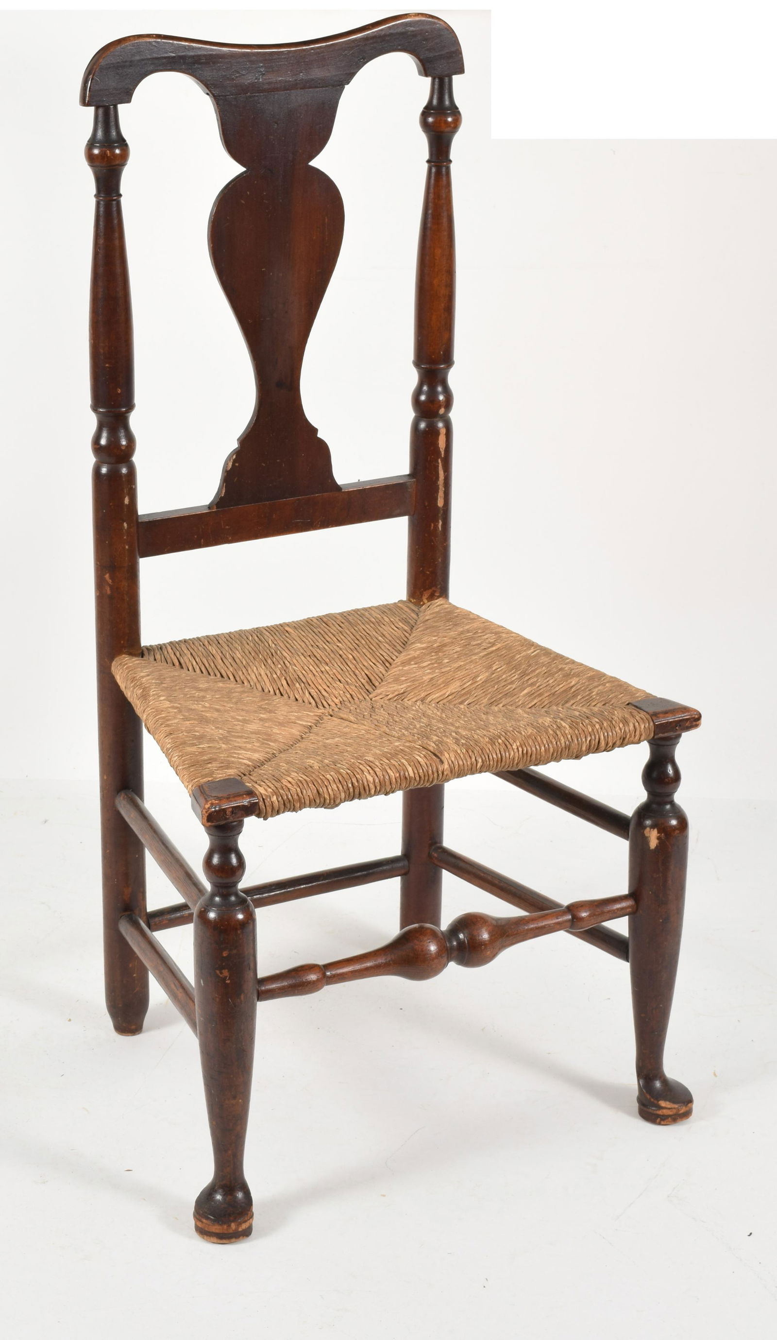 Early rush seat chair, New York state, mid 18 th (1 of 6)