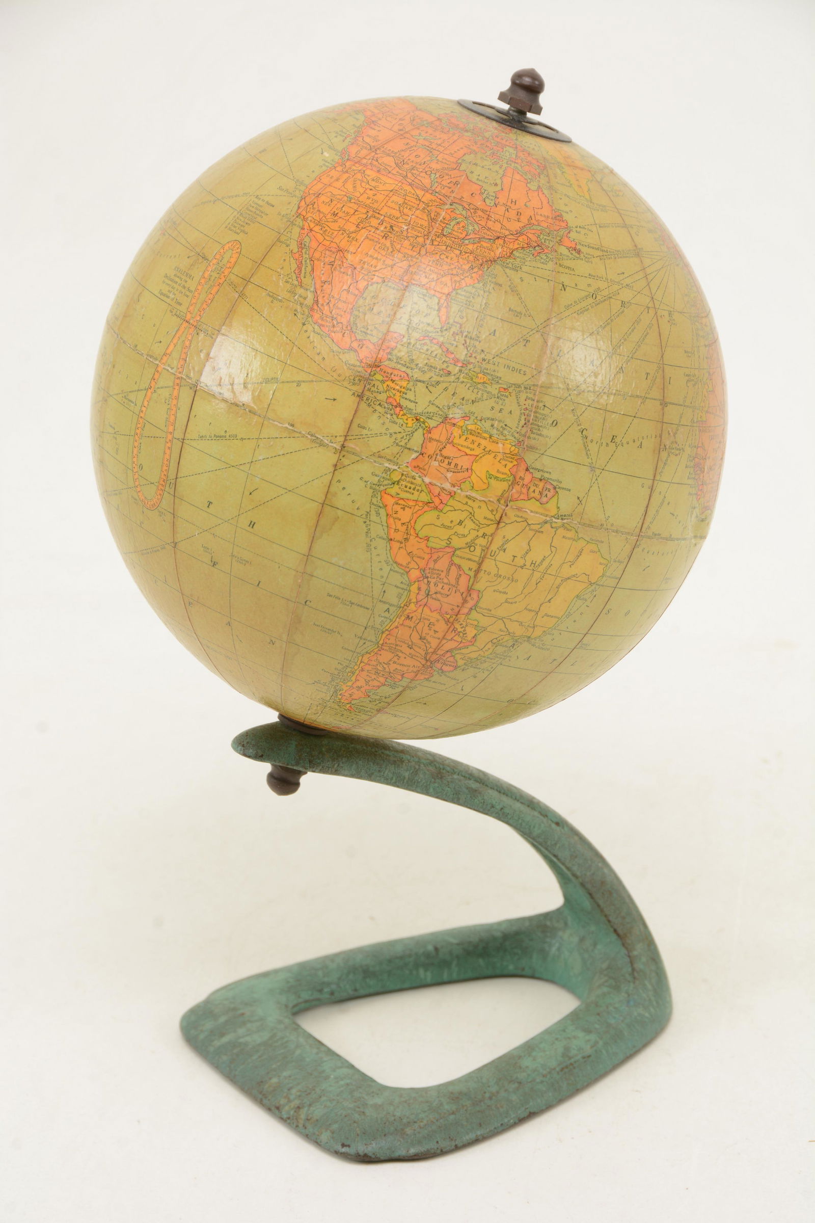 Hammond's 6" Terrestrial globe on a deco style (1 of 7)