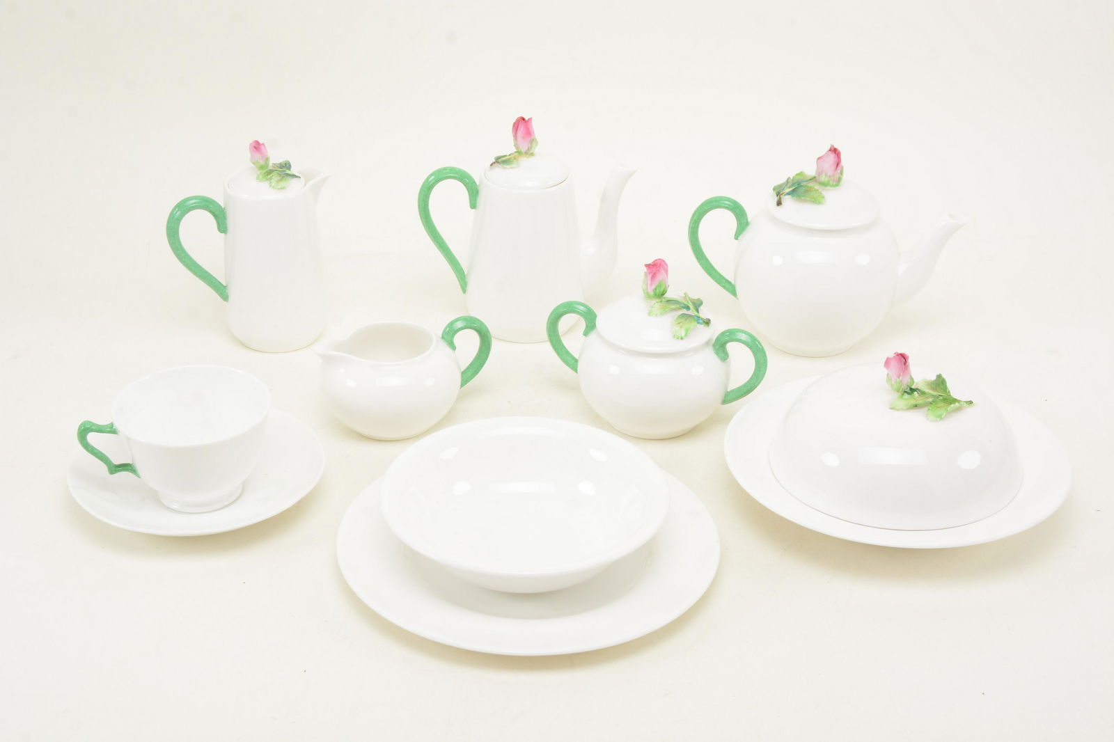 Crown Staffordshire china breakfast set with applied (1 of 7)