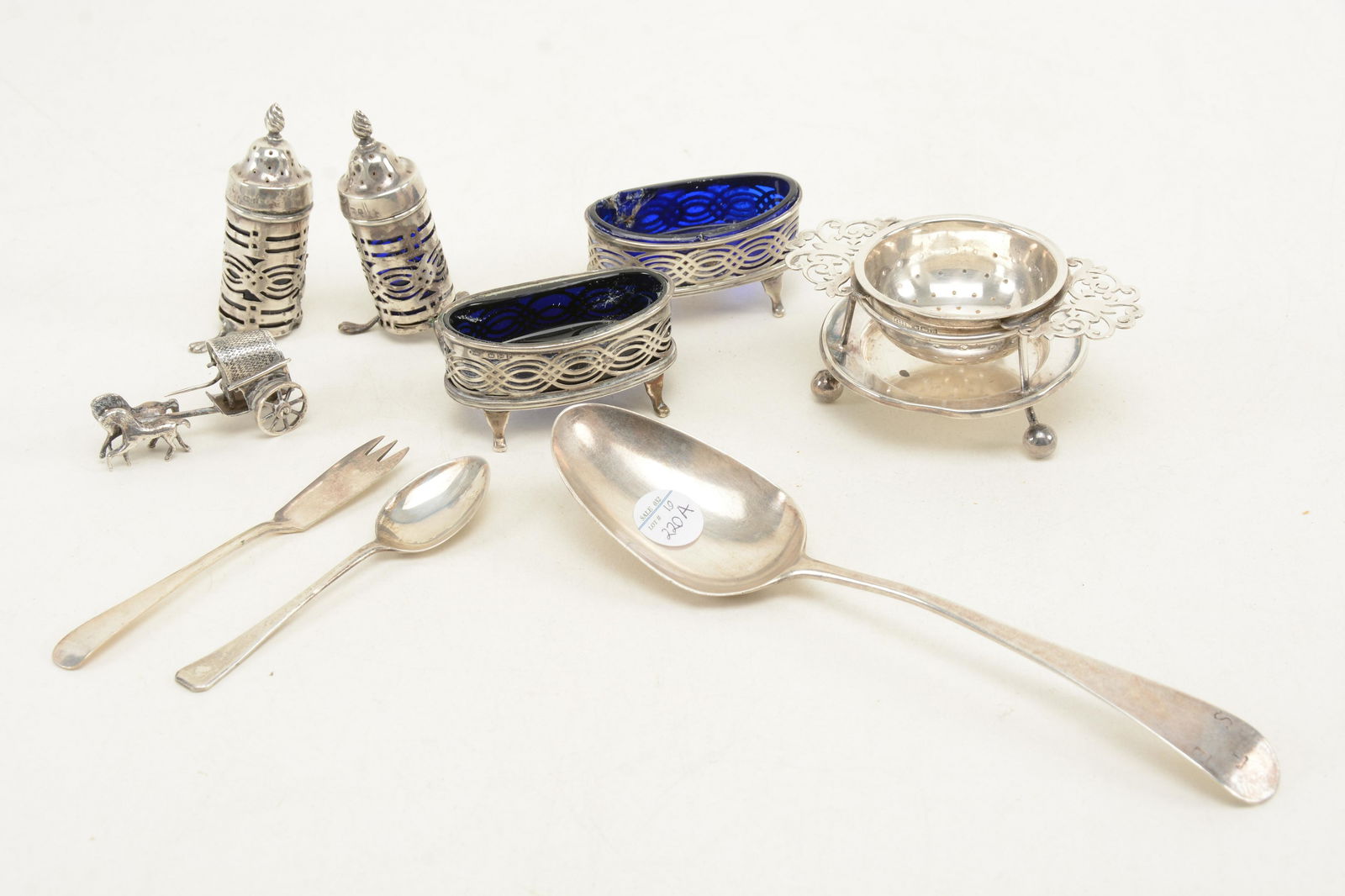 Sterling silver including Georgian tablespoon... (1 of 10)