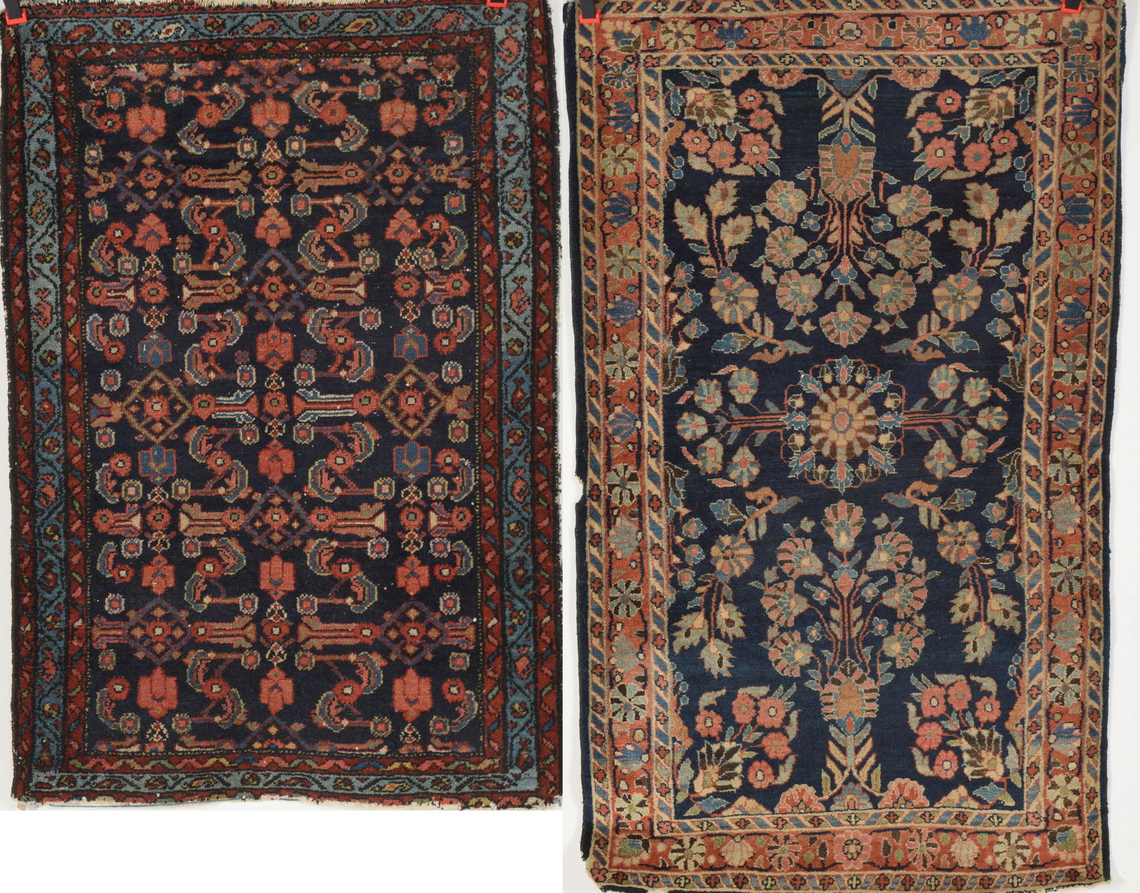 2 Persian scatter carpets in Hamadan patterns. (1 of 14)