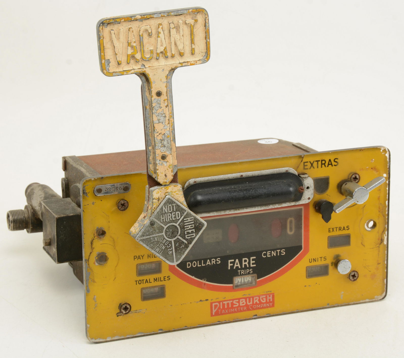 Pittsburgh taxmeter company taxi meter. Not functional. (1 of 5)