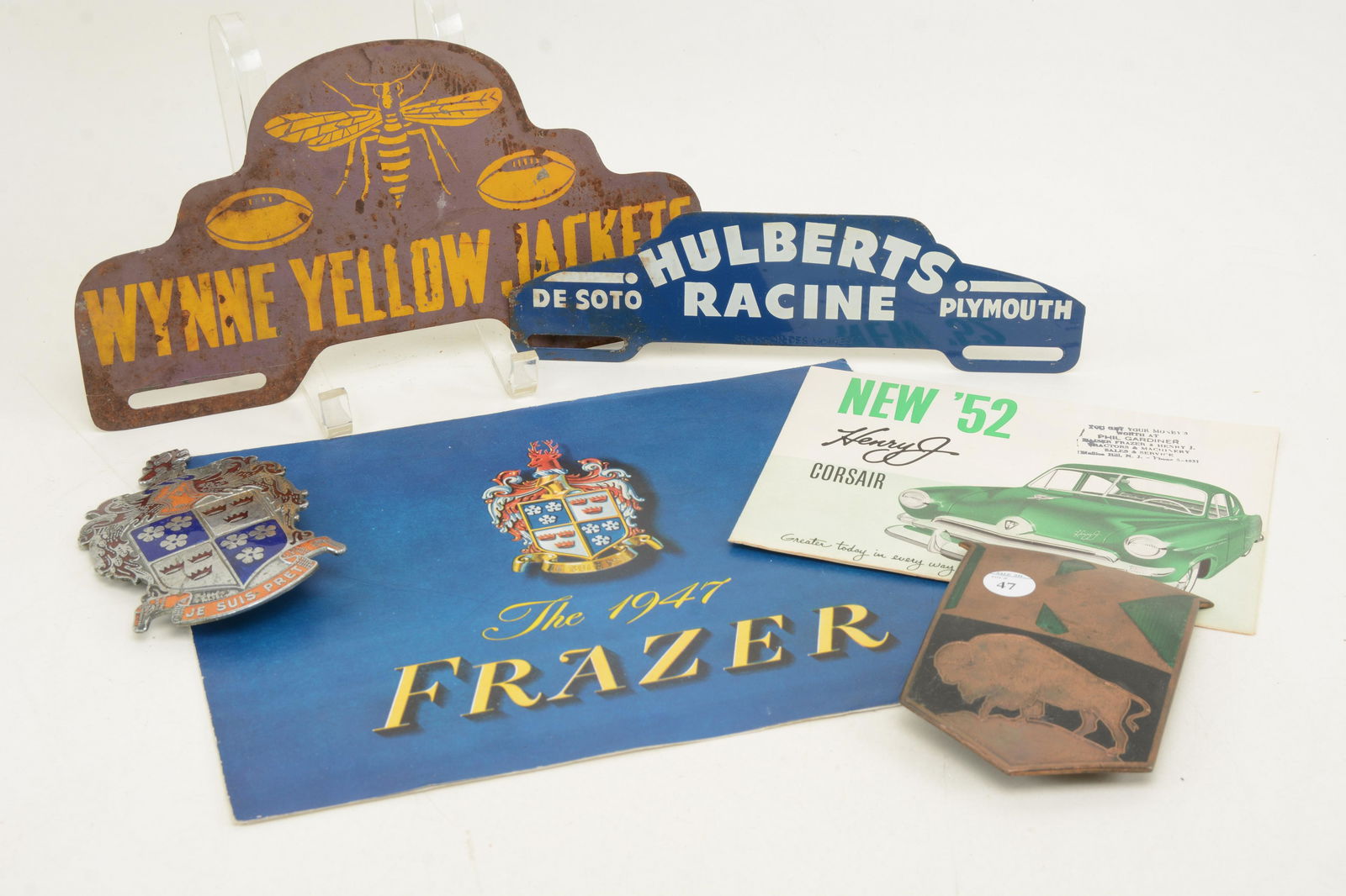 Kaiser and Frazer trunk ornaments. 1947 Kaiser (1 of 6)