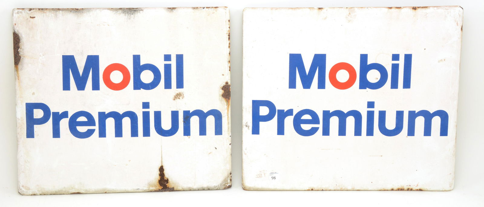 Mobil Premium gasoline advertising enameled metal (1 of 6)