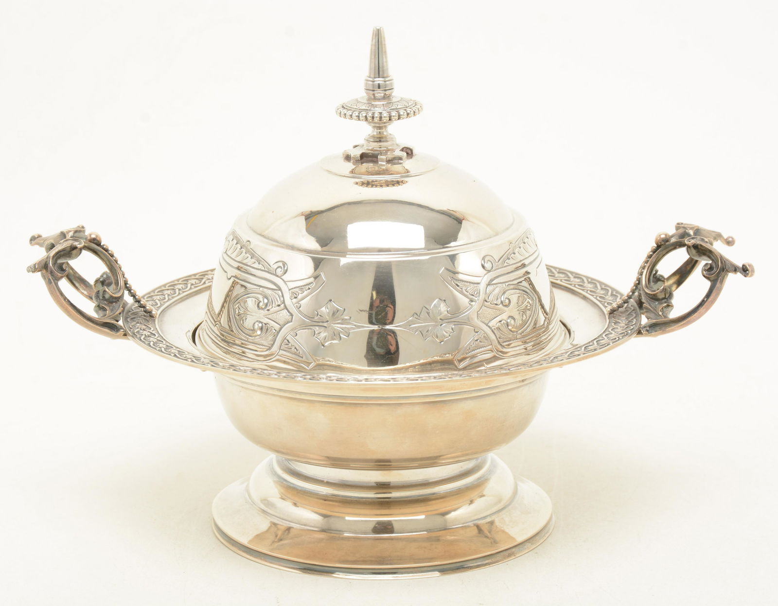 Wood & Hughes coin silver Victorian dome top butter (1 of 13)