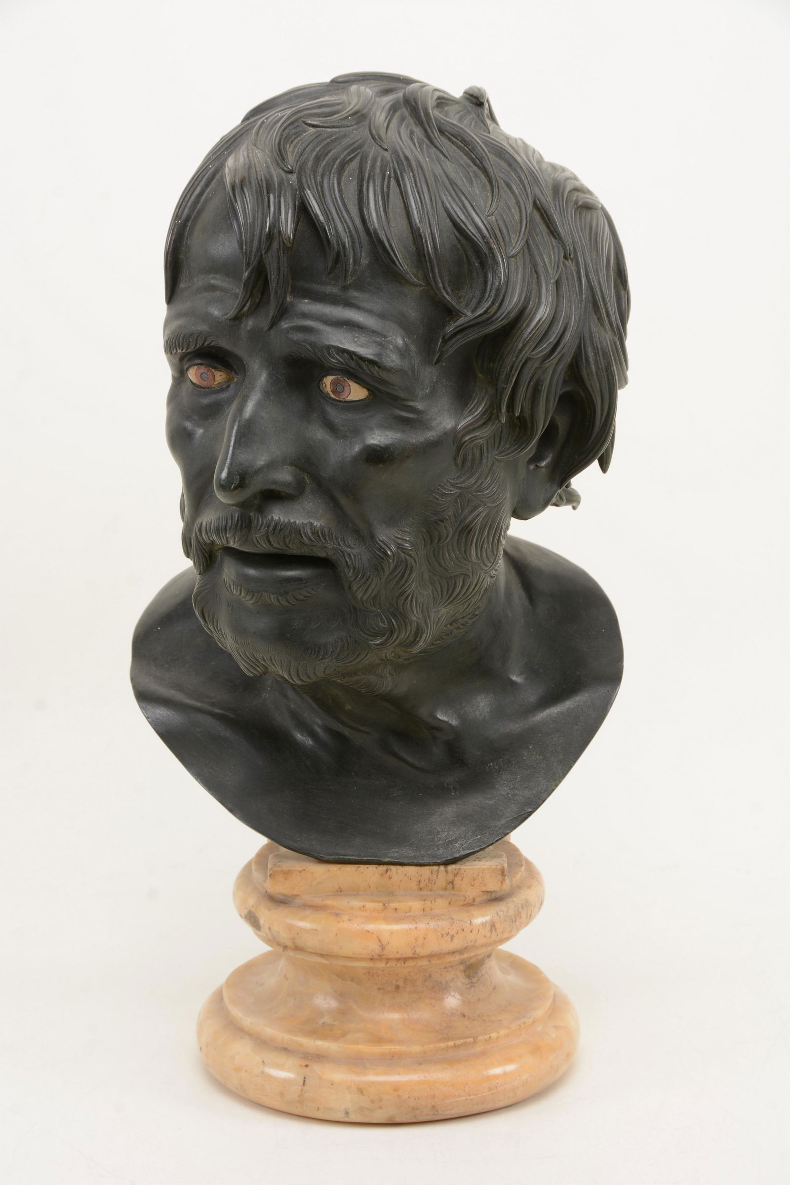 19th century Italian Grand Tour bronze bust "Seneca" (1 of 10)