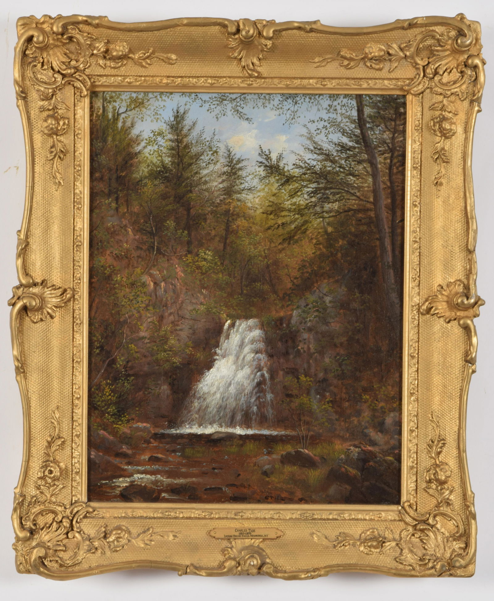 Charles Tice. American. "Indian Brook Falls - Newburgh, (1 of 7)
