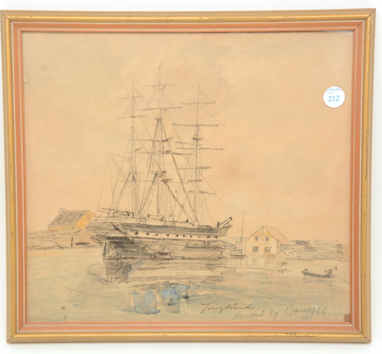 Johan B. Jongkind. Dutch. Original mixed media (1 of 9)