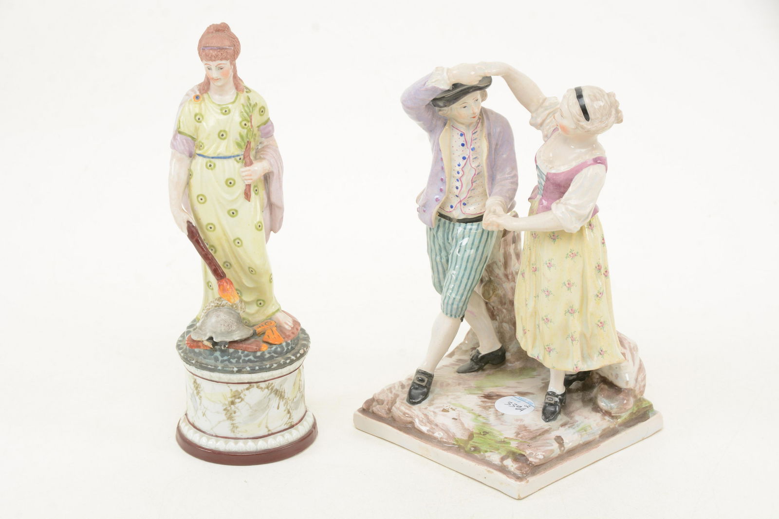 2 18th century Staffordshire pearlware porcelain (1 of 9)