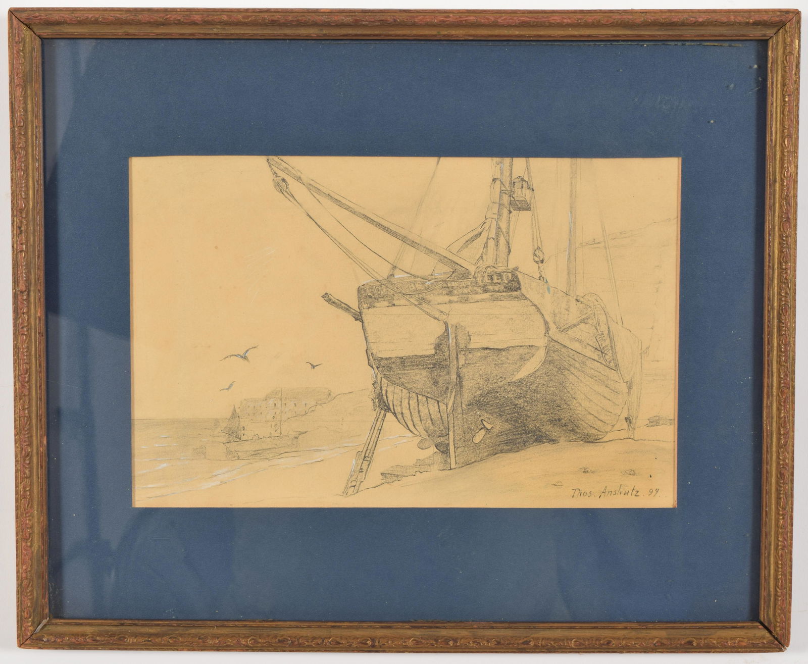 Thomas P. Anshutz. American. 1899. Original graphite (1 of 8)