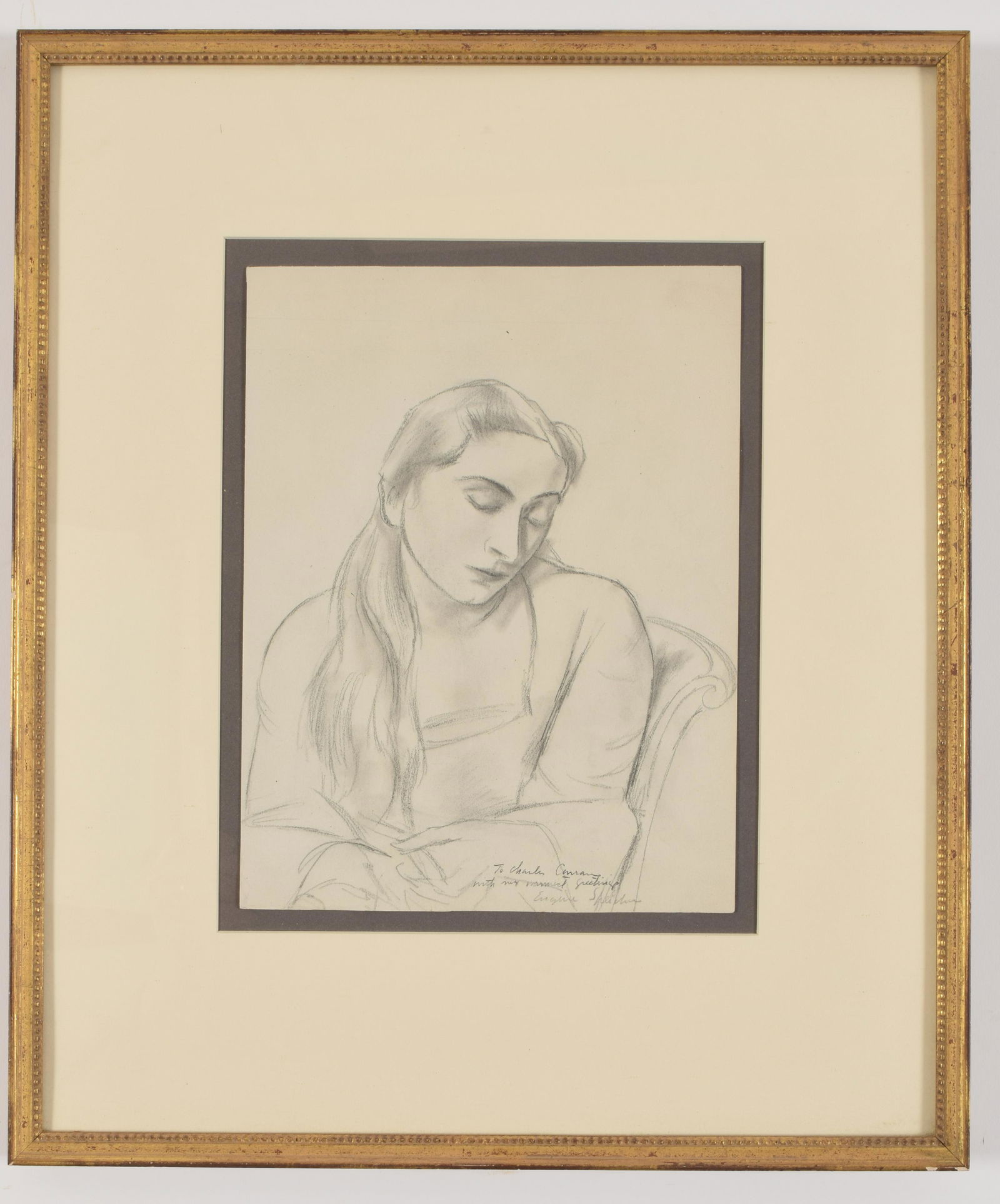 Eugene Speicher. American. Pencil drawing of a seated (1 of 7)