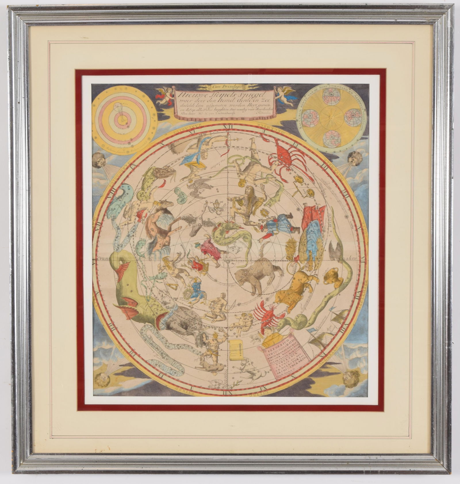 Cornelis Danckerts celestial map of the northern (1 of 10)