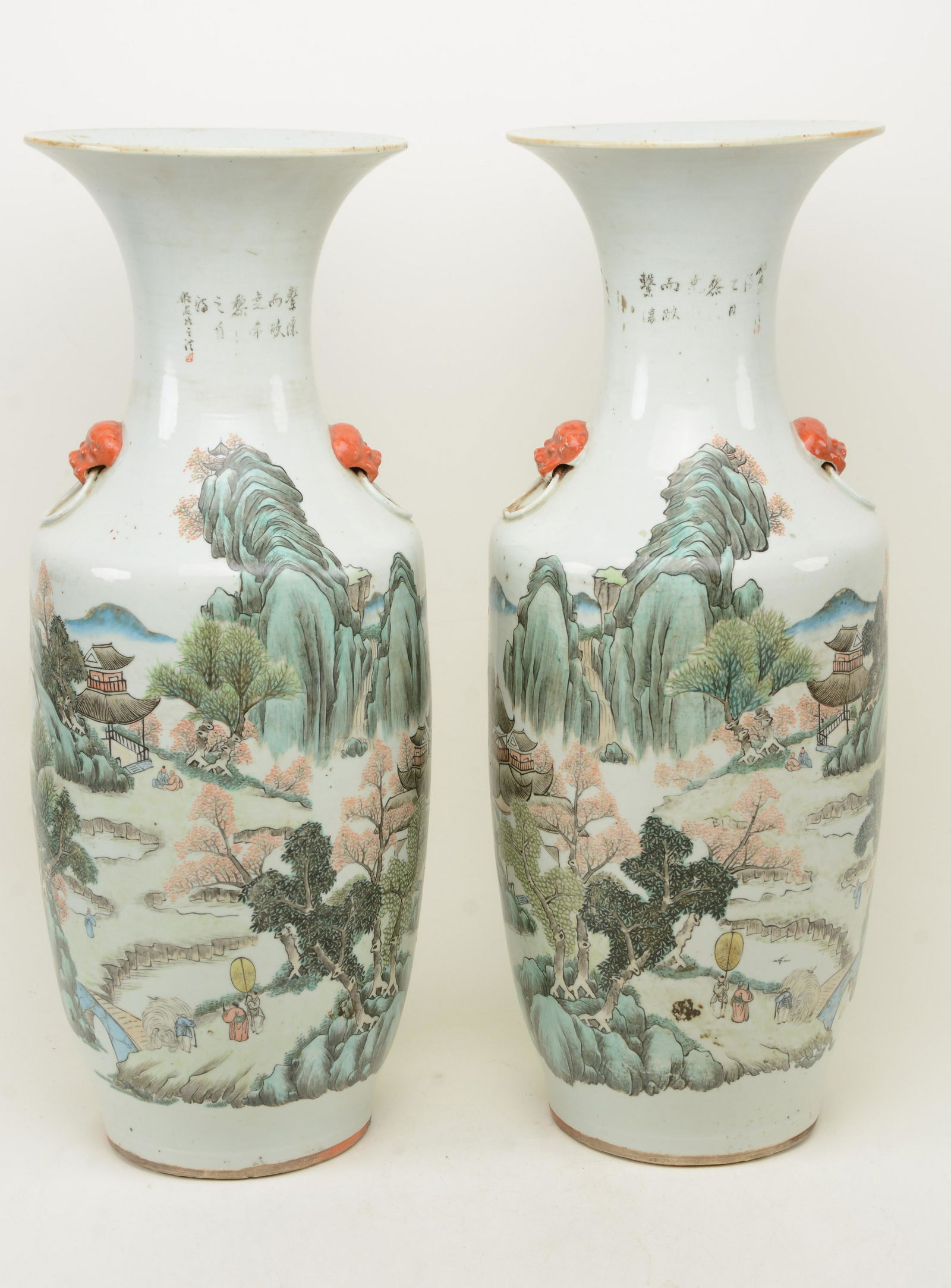 Pair of Chinese early Republic period large baluster (1 of 16)