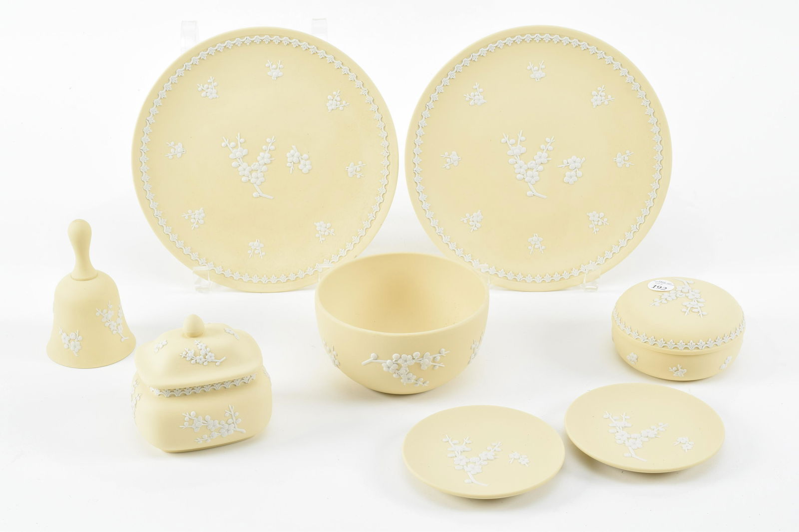 Wedgwood Prunus Blossoms Jasperware. Including two 8" (1 of 6)