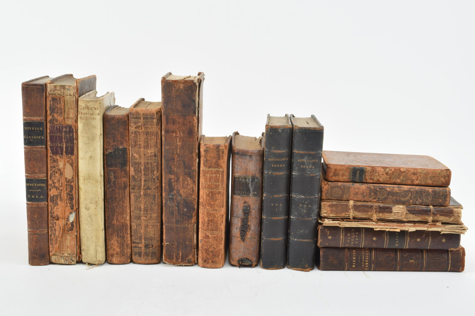 Leatherbound books including Midwives Directory 1755, (1 of 19)