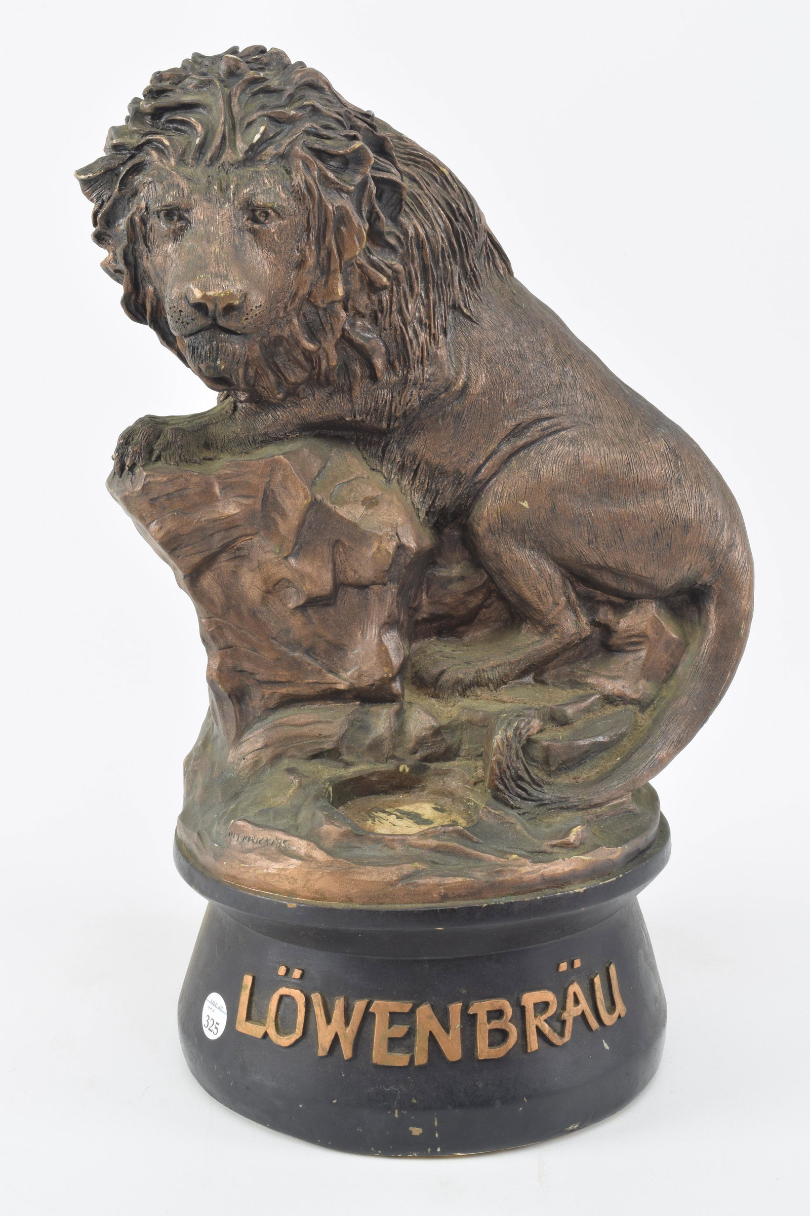 Lowenbrau German brewery. Resin lion beer advertising (1 of 8)