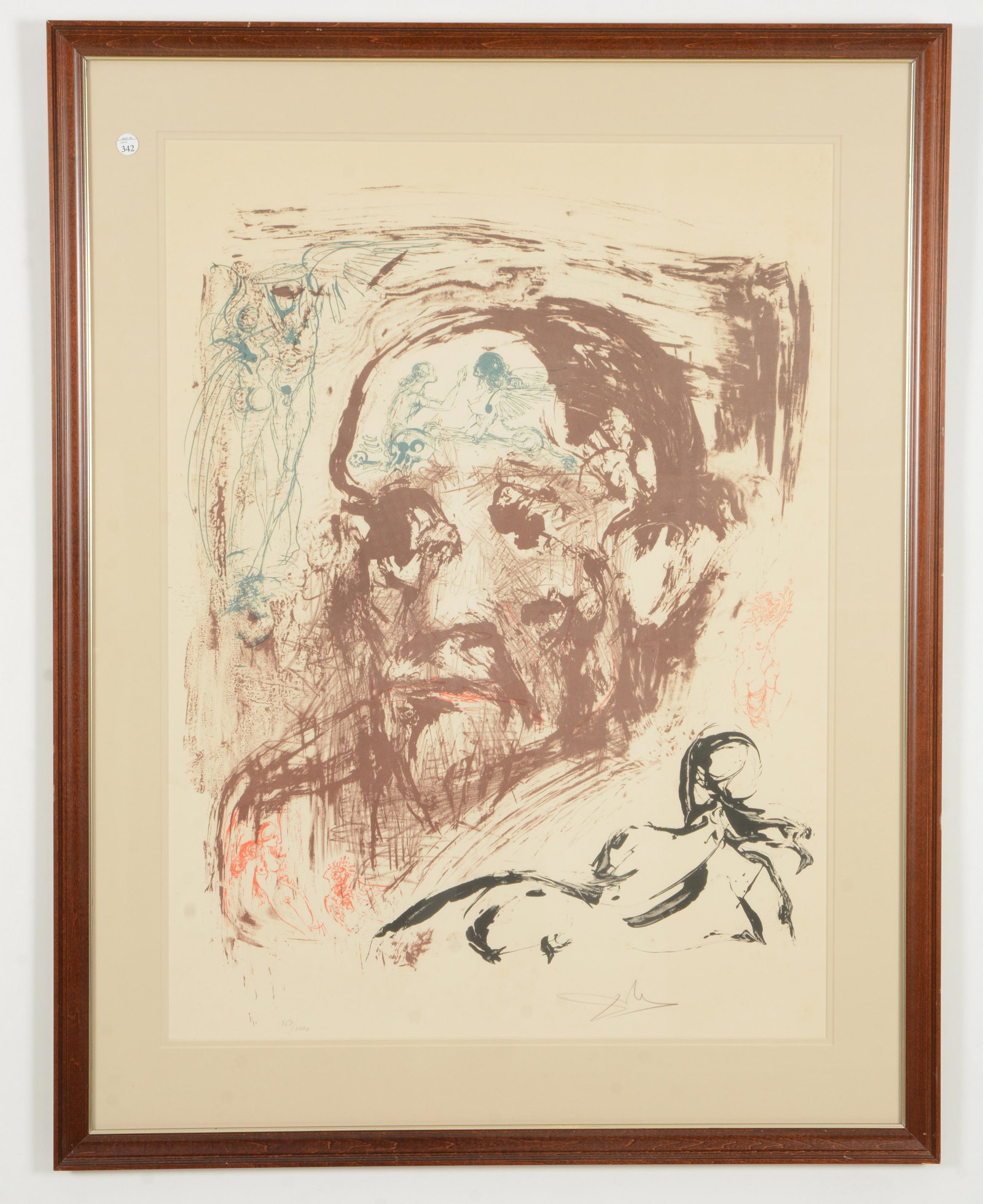 Salvador Dali lithograph "Sigmund Freud" (1 of 7)