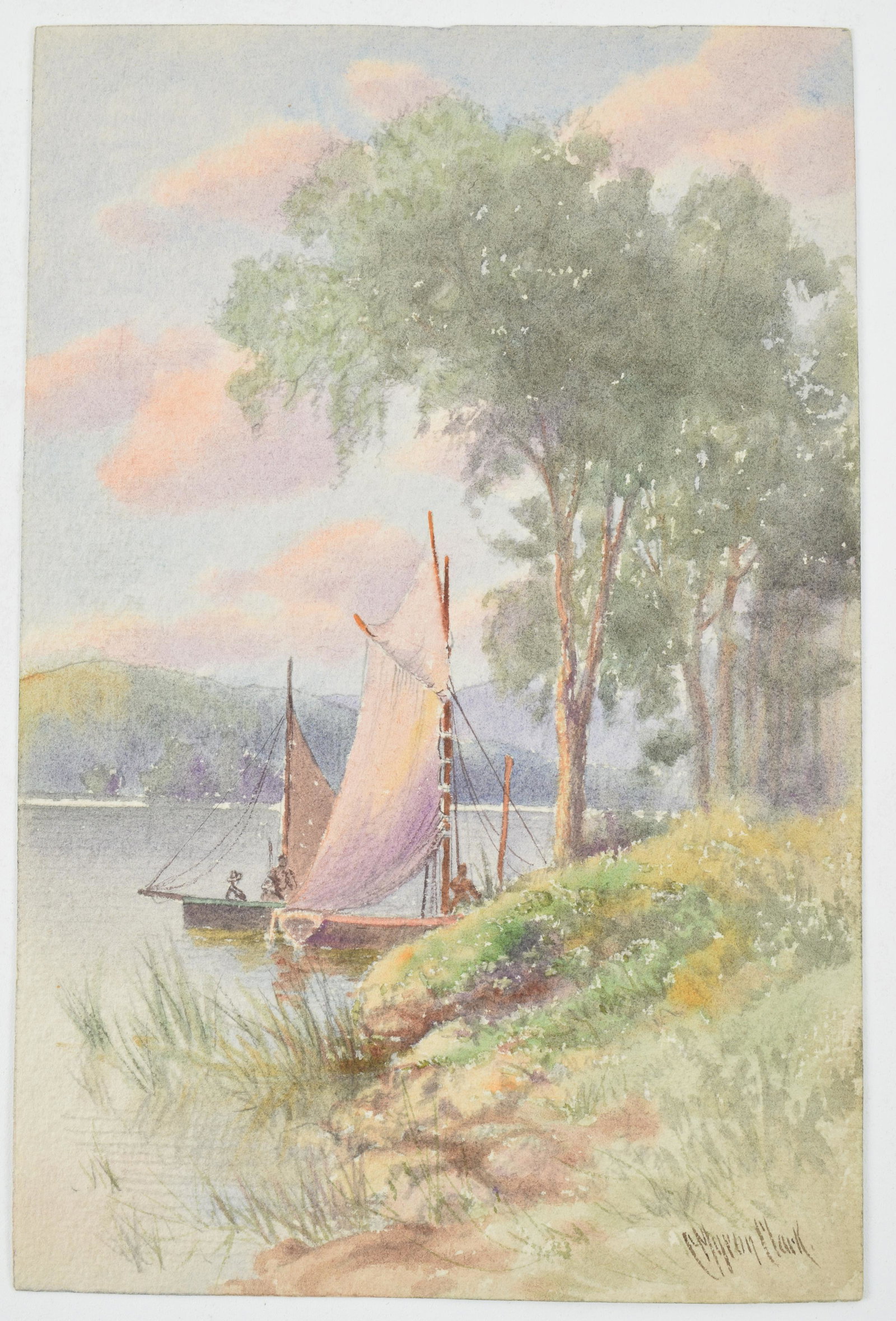 C. Myron Clark. Late 19th-Early 20th Century. Sailboats (1 of 4)