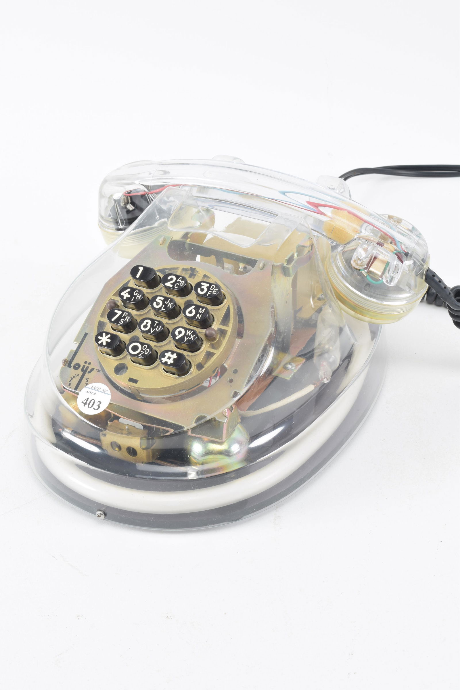 Vintage Loys Kneider Lucite push button phone with (1 of 9)