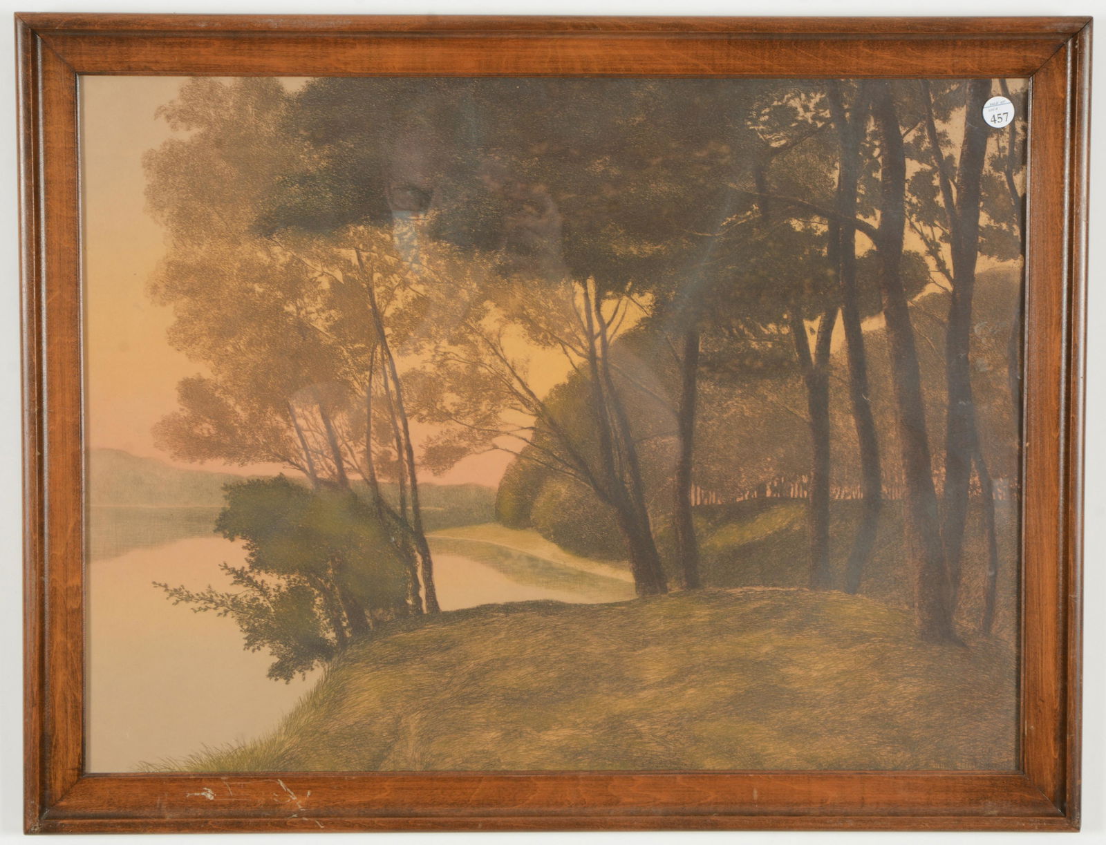 James Bieberkraut. 19th/20th century. Sunset landscape (1 of 6)