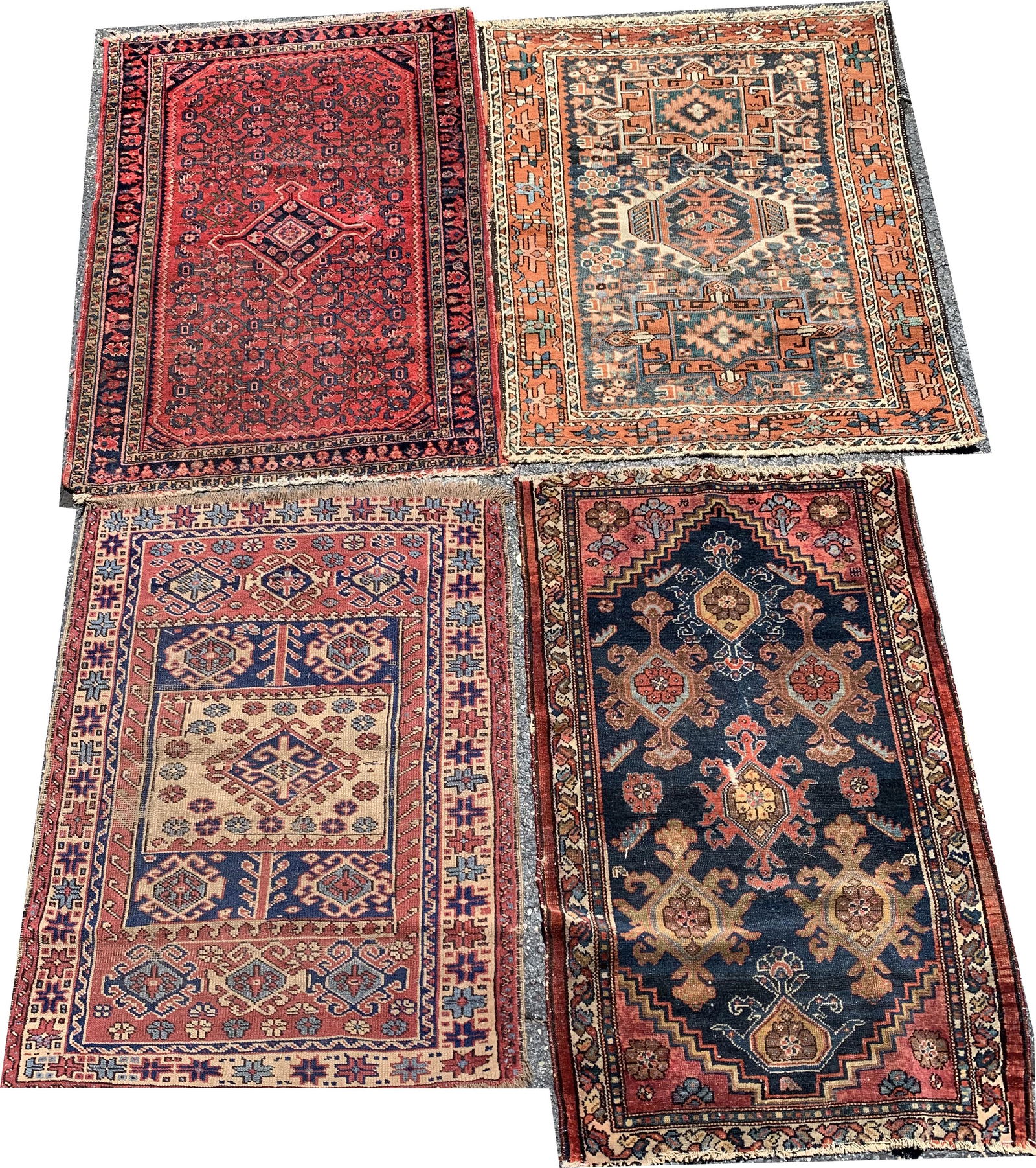 4 Assorted scatter carpets, as is.  Largest 55 x 40 (1 of 9)