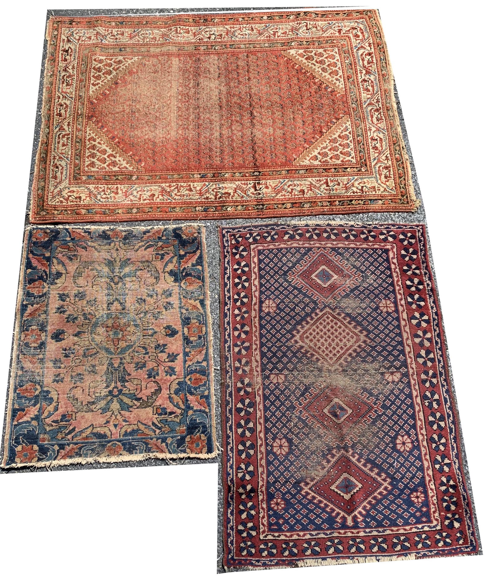 3 Assorted scatter carpets, as is.  Largest 547 x 41 (1 of 7)
