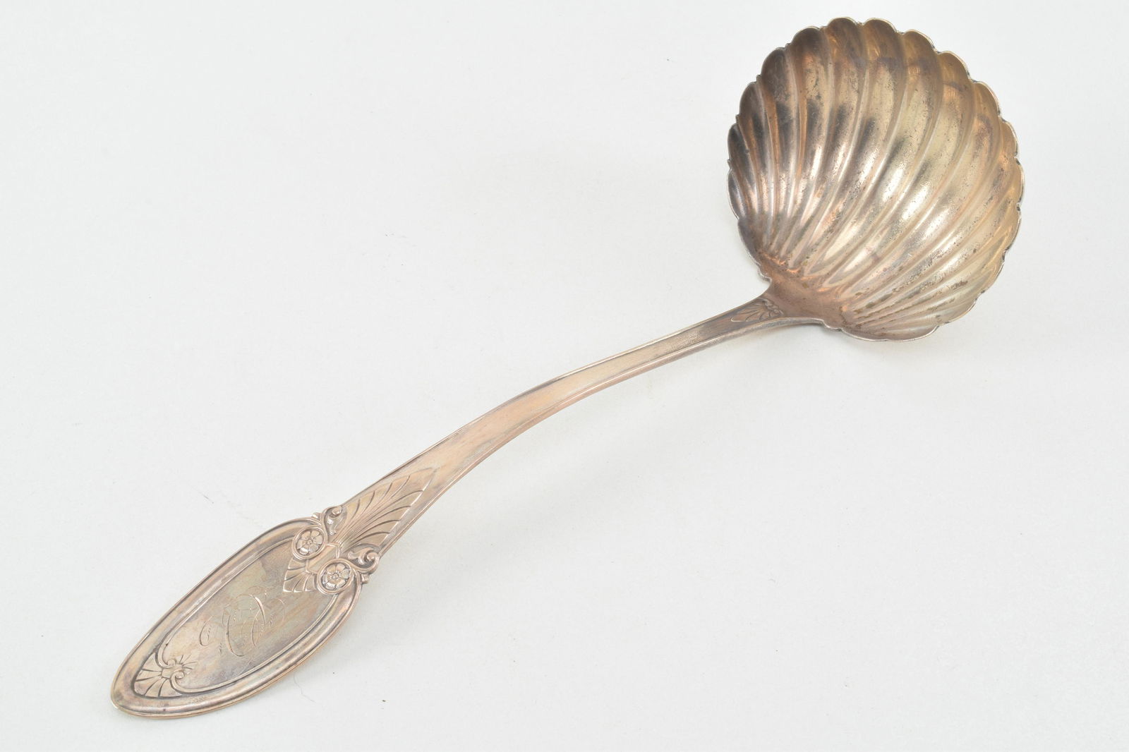 Whiting "Old Honeysuckle" sterling silver ladle. Ca. (1 of 6)