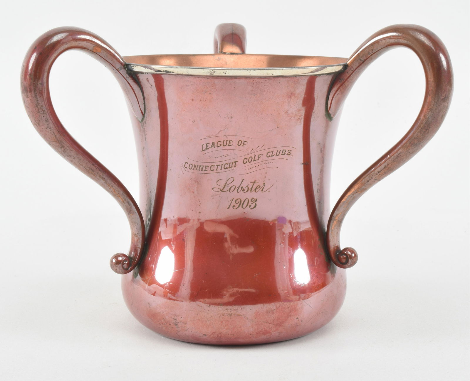 1903 mixed metal copper golf "Lobster" presentation (1 of 8)