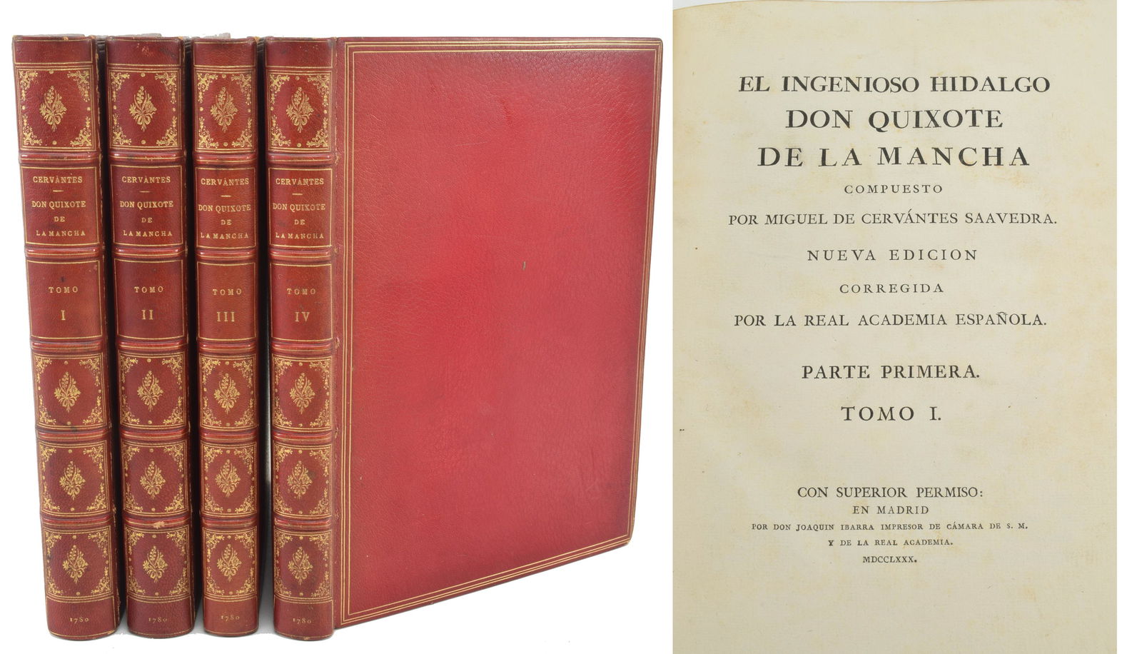 1780 Joaquin Ibarra Don Quixote de la Mancha. Miguel de (1 of 12)