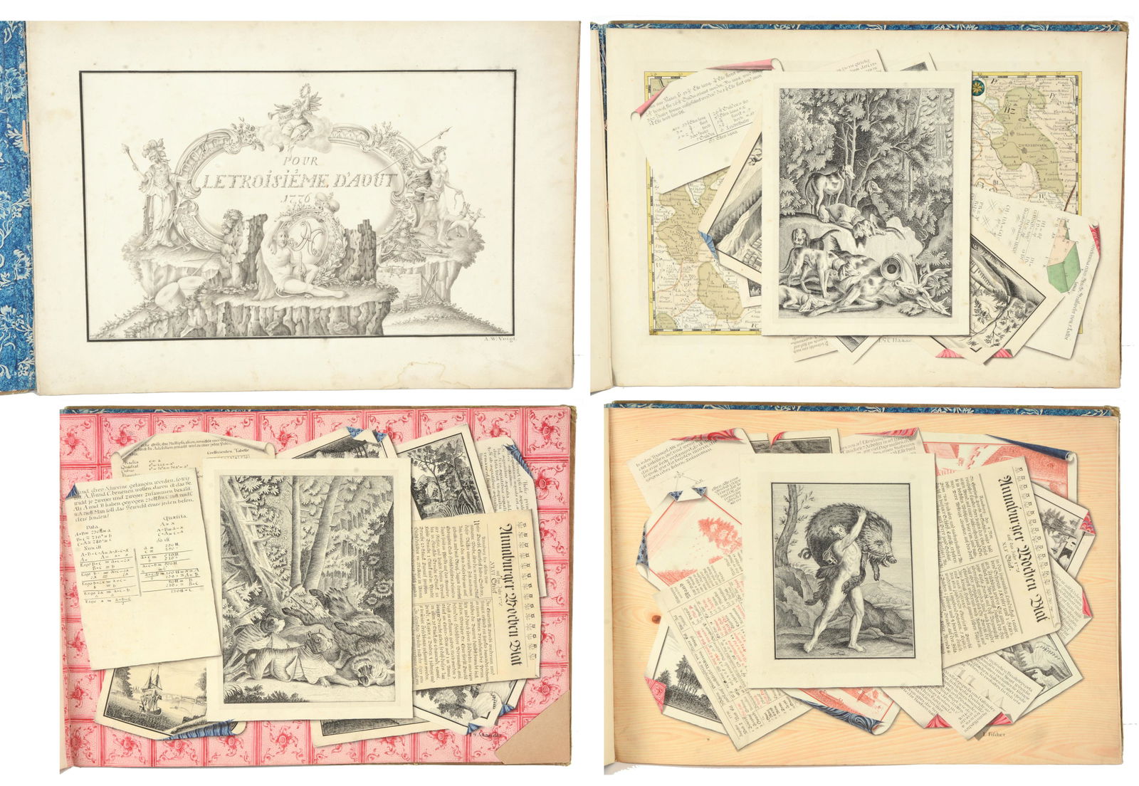 18th century Old Master bound trompe l'oiel paintings. (1 of 8)