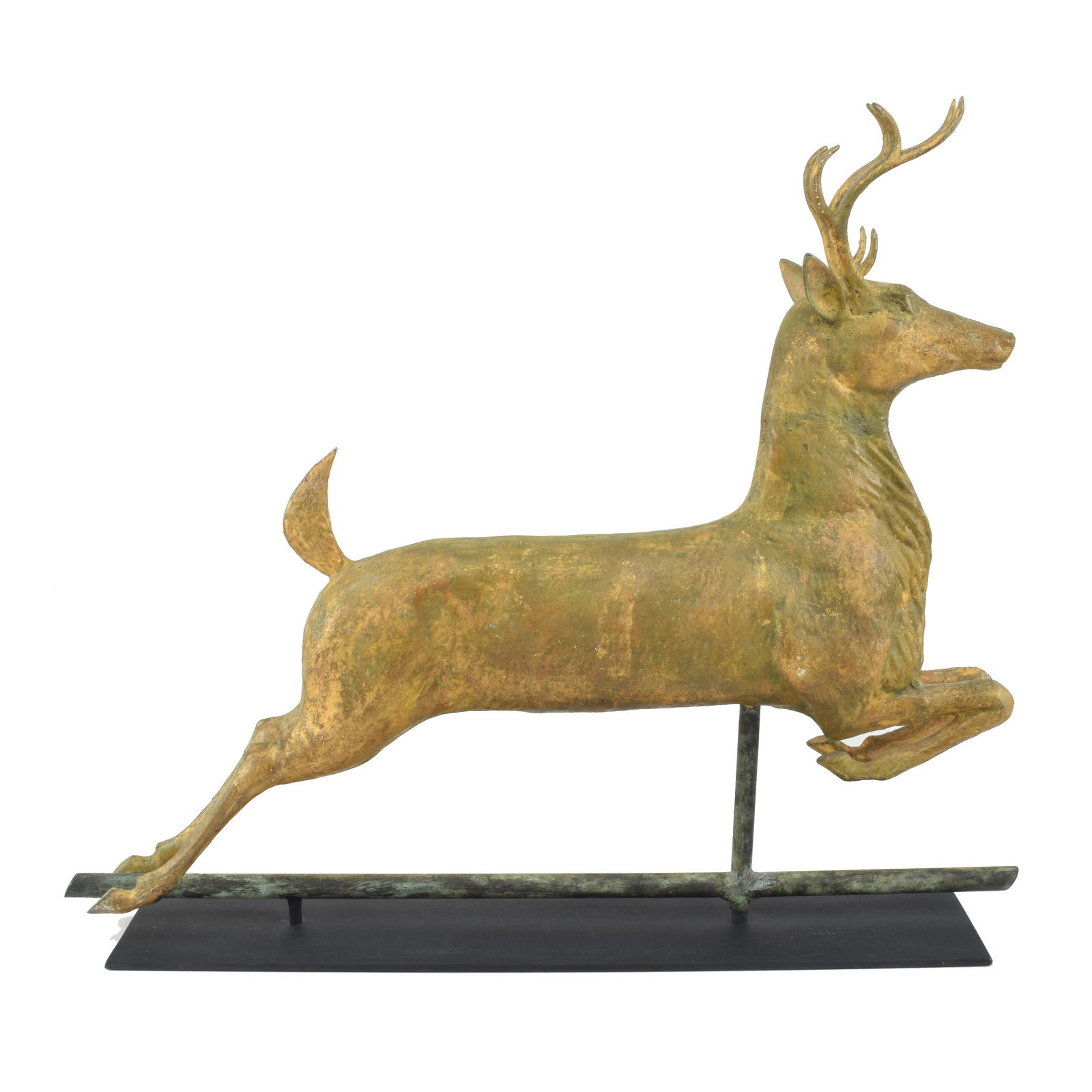 Leaping stag weathervane attributed to E.G. Washburn (1 of 14)