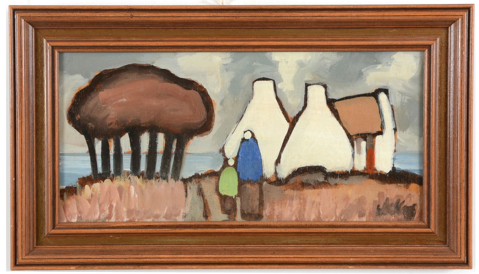 Markey Robinson. Irish. "Home from Mass". Stylized (1 of 7)