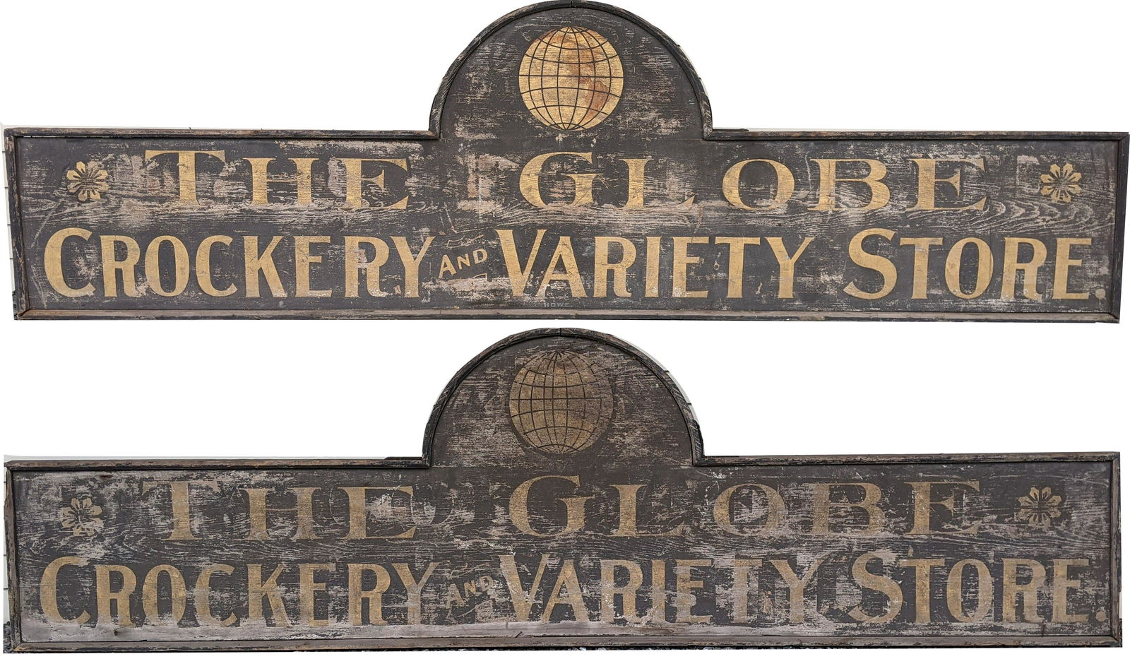 Large painted General Store sign "The Globe Crockery & (1 of 11)
