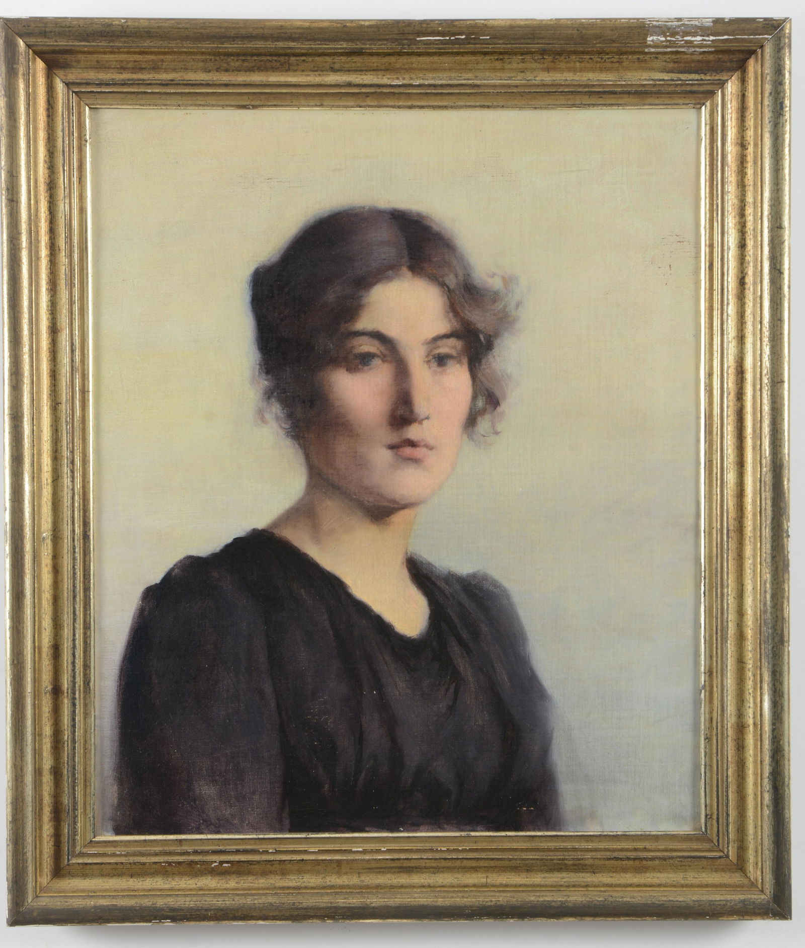 Late 19th century Boston School portrait of a young (1 of 5)