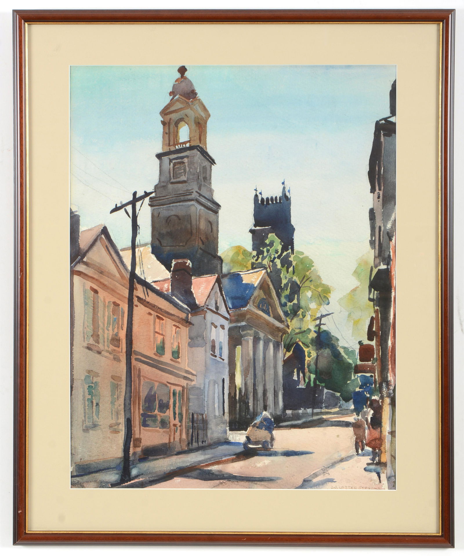 William Lester Stevens. American. Large watercolor (1 of 7)