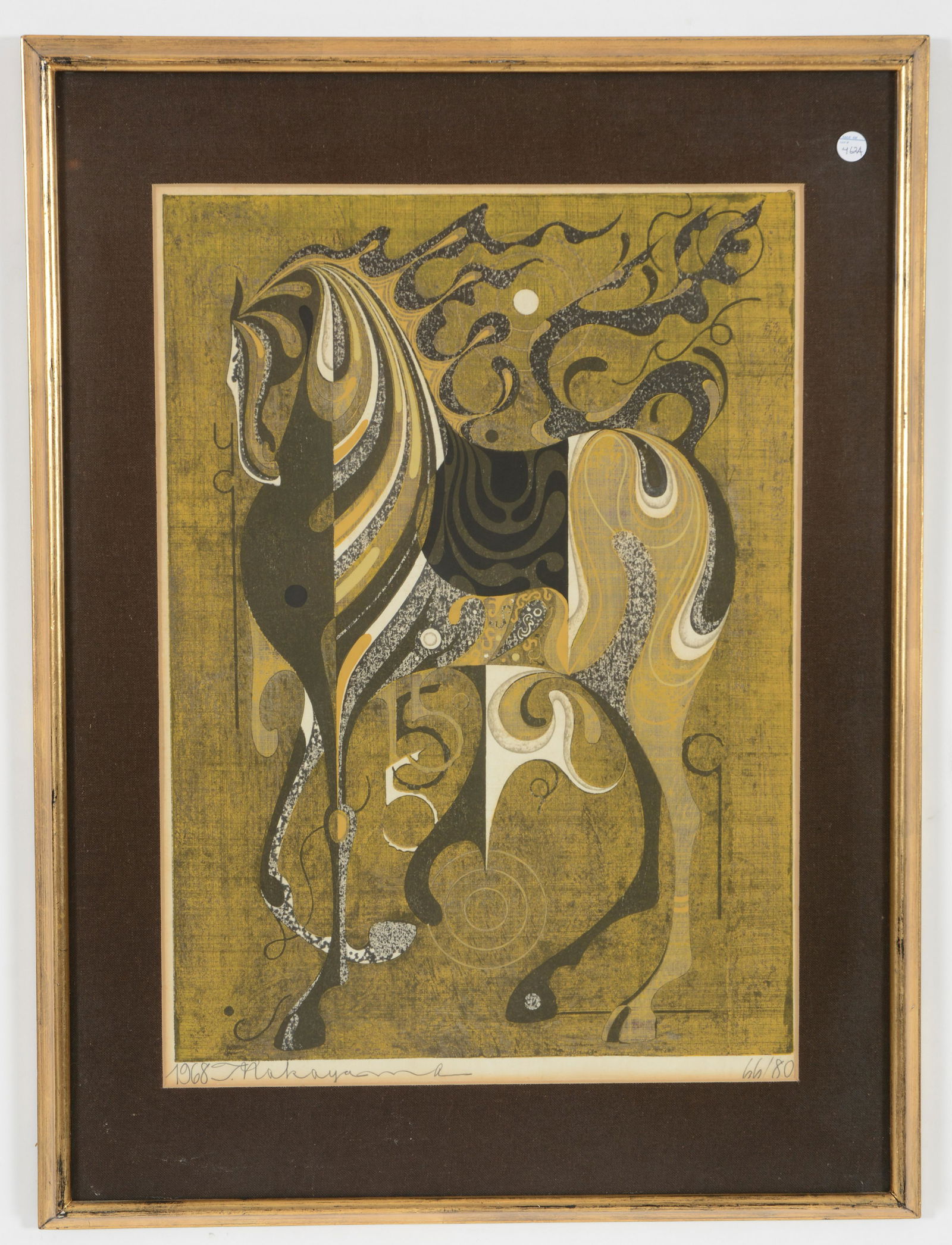 Tadashi Nakayama. Japan. 1968. Color woodblock print of (1 of 6)