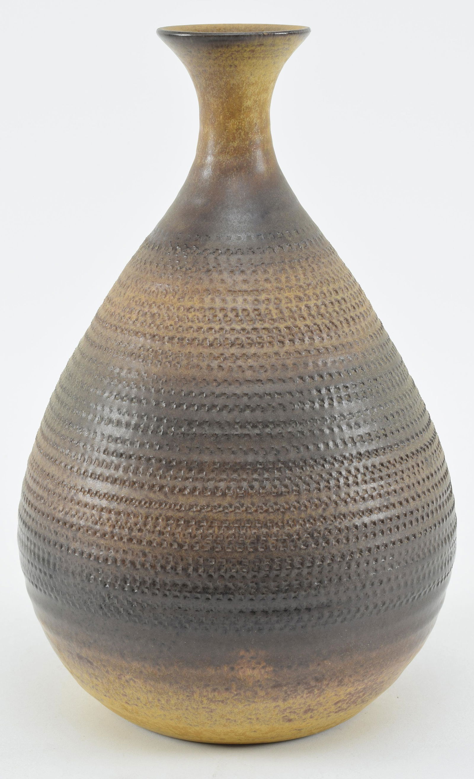 Stoneware vase. Japan. Mid 20th century. Pear shaped (1 of 8)