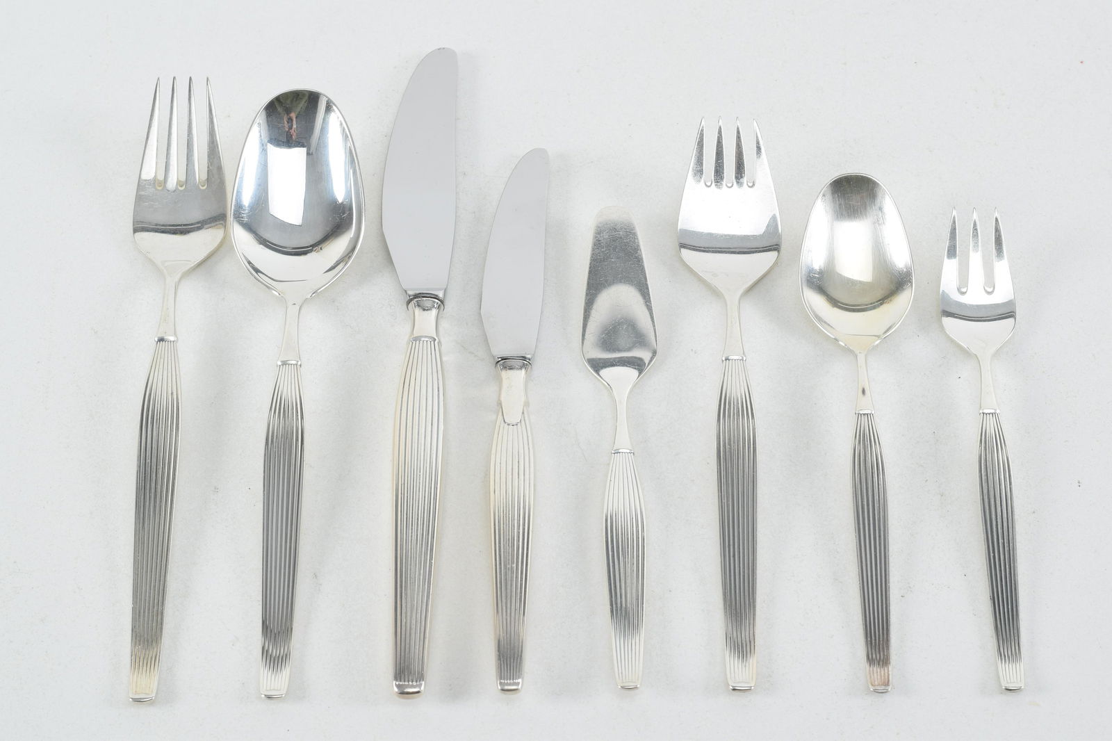 103 piece Frigast Danish sterling silver flatware set. (1 of 19)