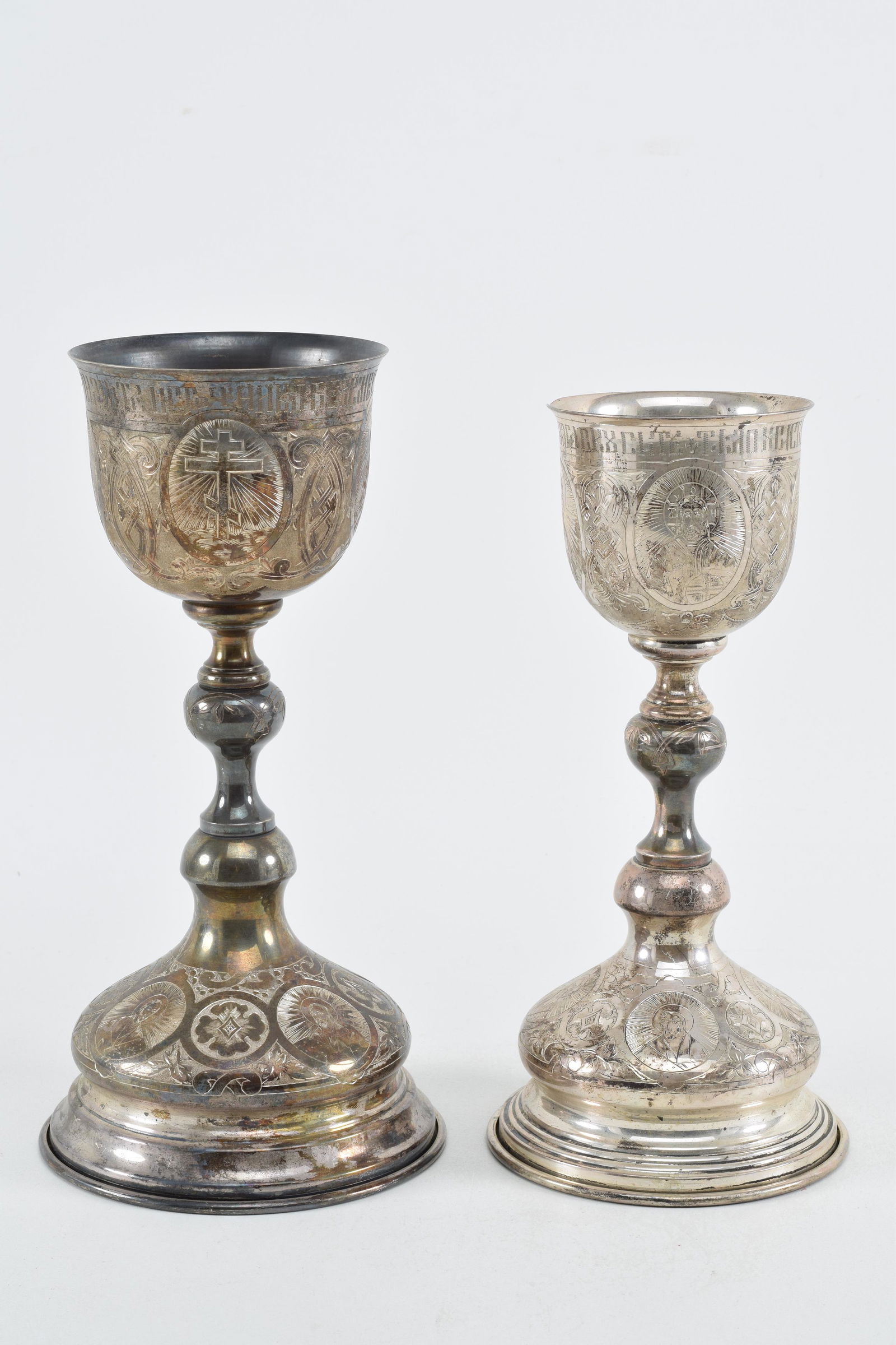 Two liturgical chalices. Russia. Late 19th/early 20th (1 of 12)
