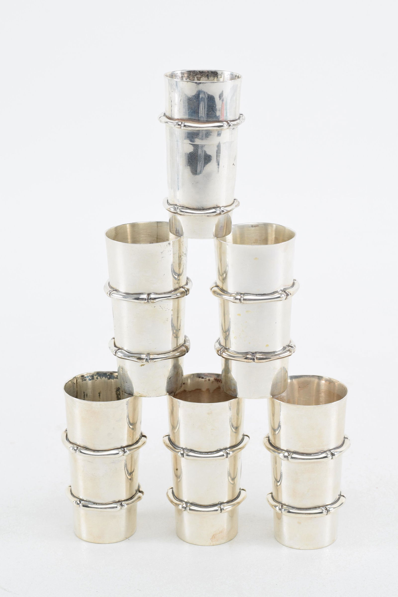 Six Antonio Pineda sterling silver Mexico cordial (1 of 8)