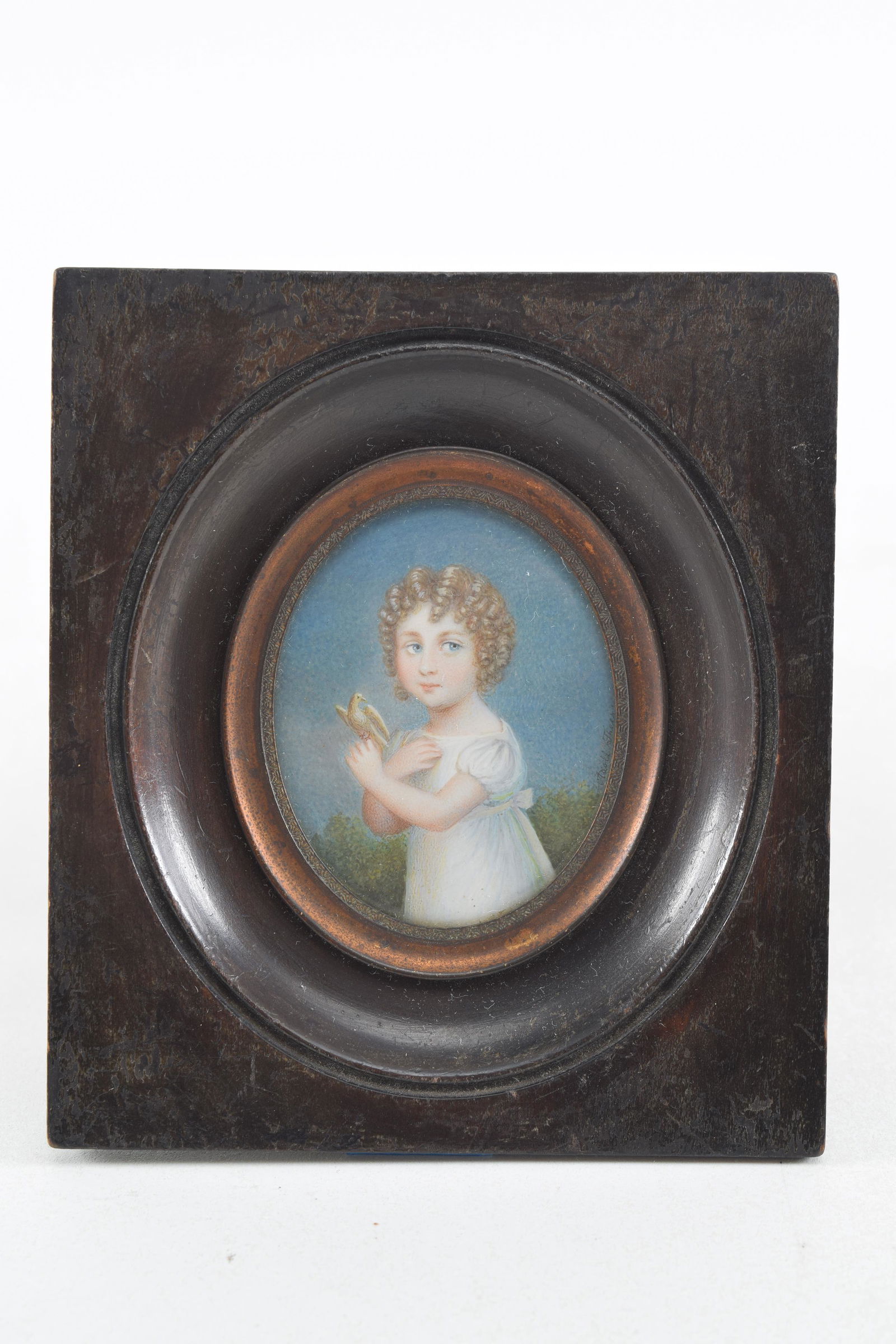 Early 19th century miniature oval portrait of a (1 of 3)