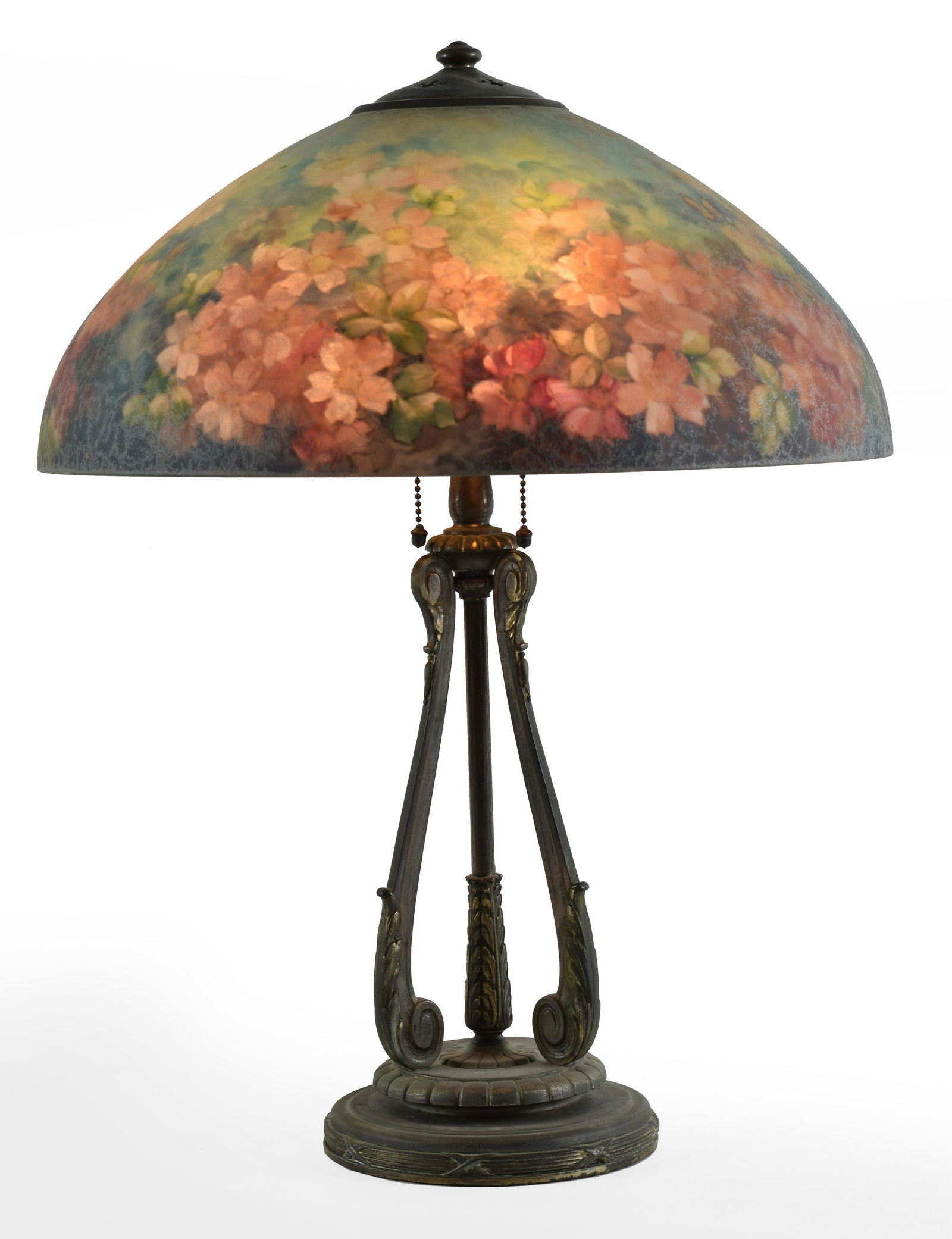 Handel table lamp #6688 with reverse painted glass (1 of 12)