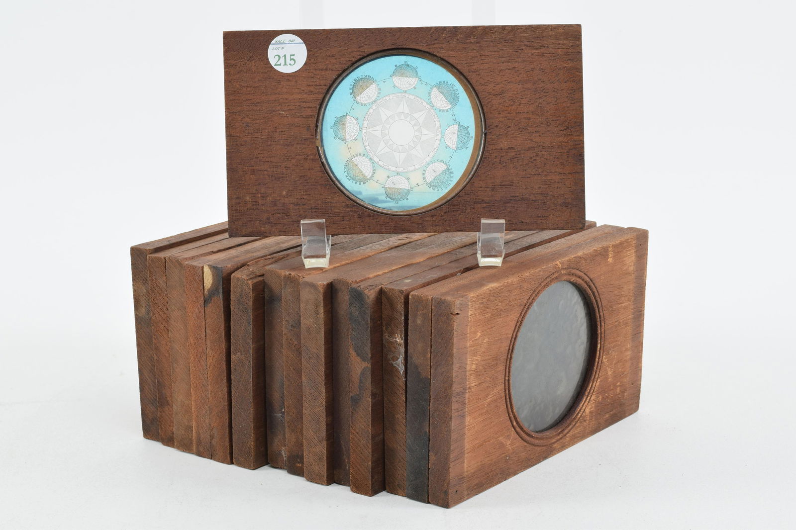 Set of 15 Space and Planetary magic lantern glass (1 of 17)