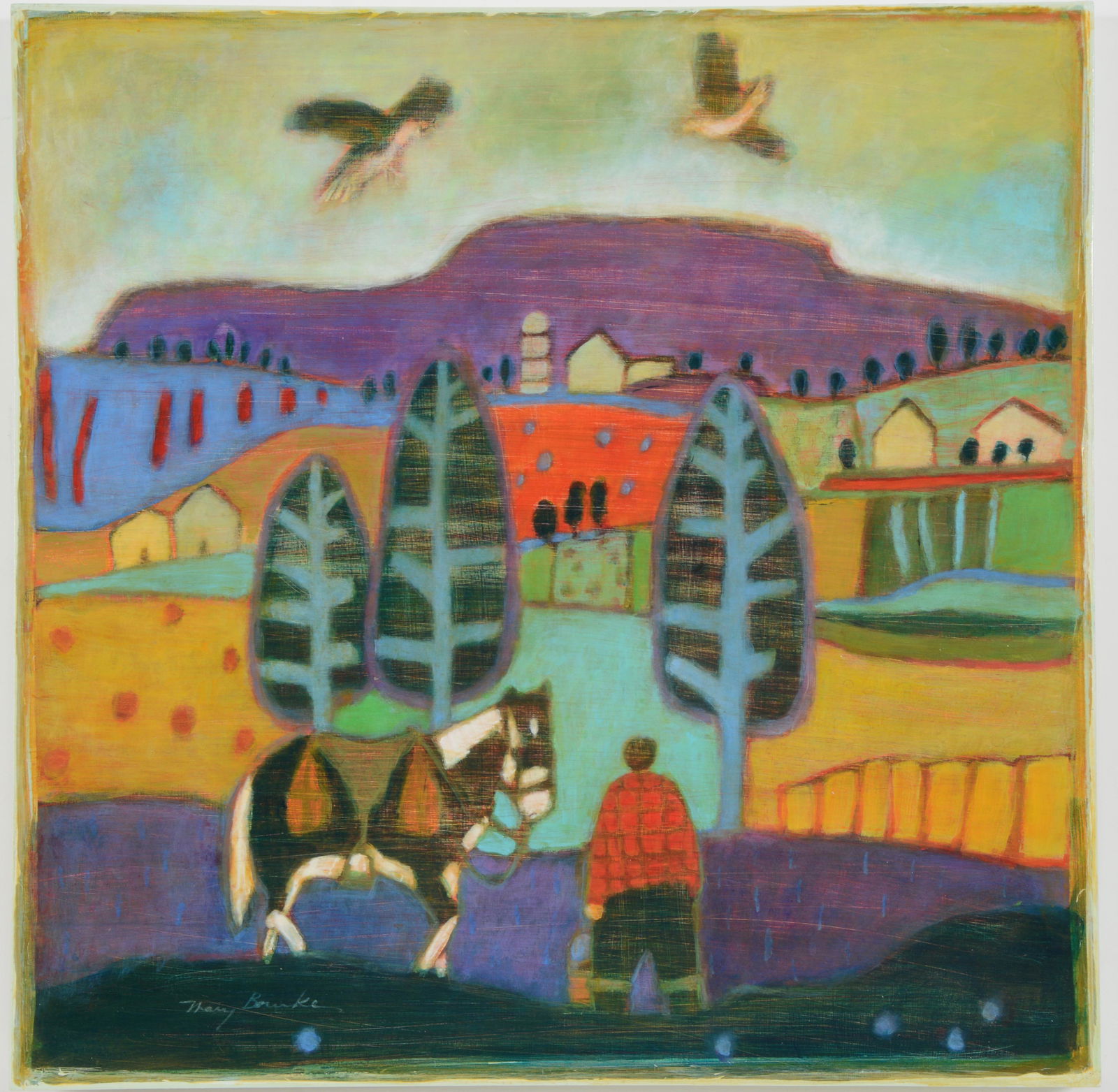 Mary Bourke. Maine. "In Between". Acrylic on panel. (1 of 8)